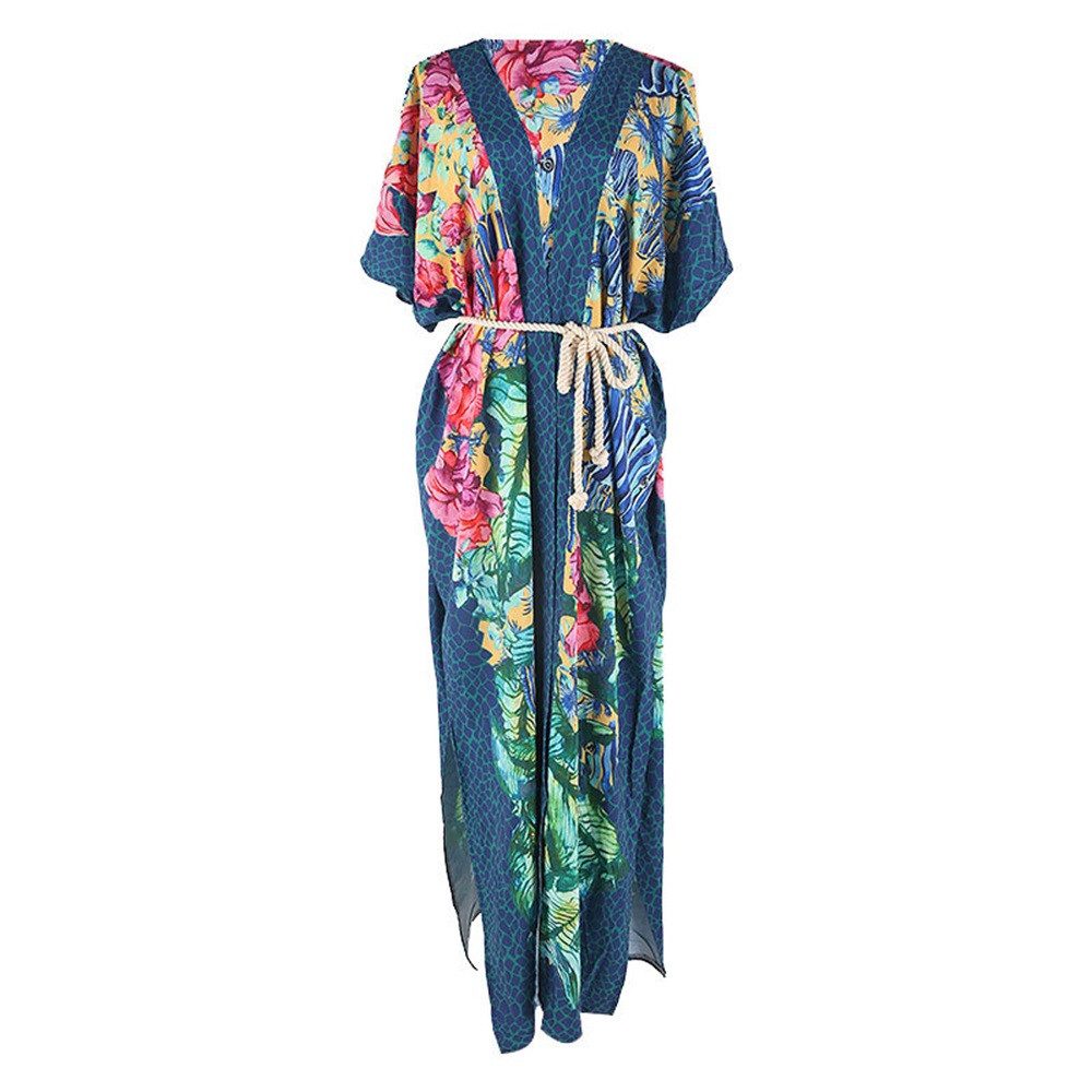 RWEUOQ Kimono Strandtunika Bikini-Überwurf Bikini-Abdeckung langer günstig online kaufen