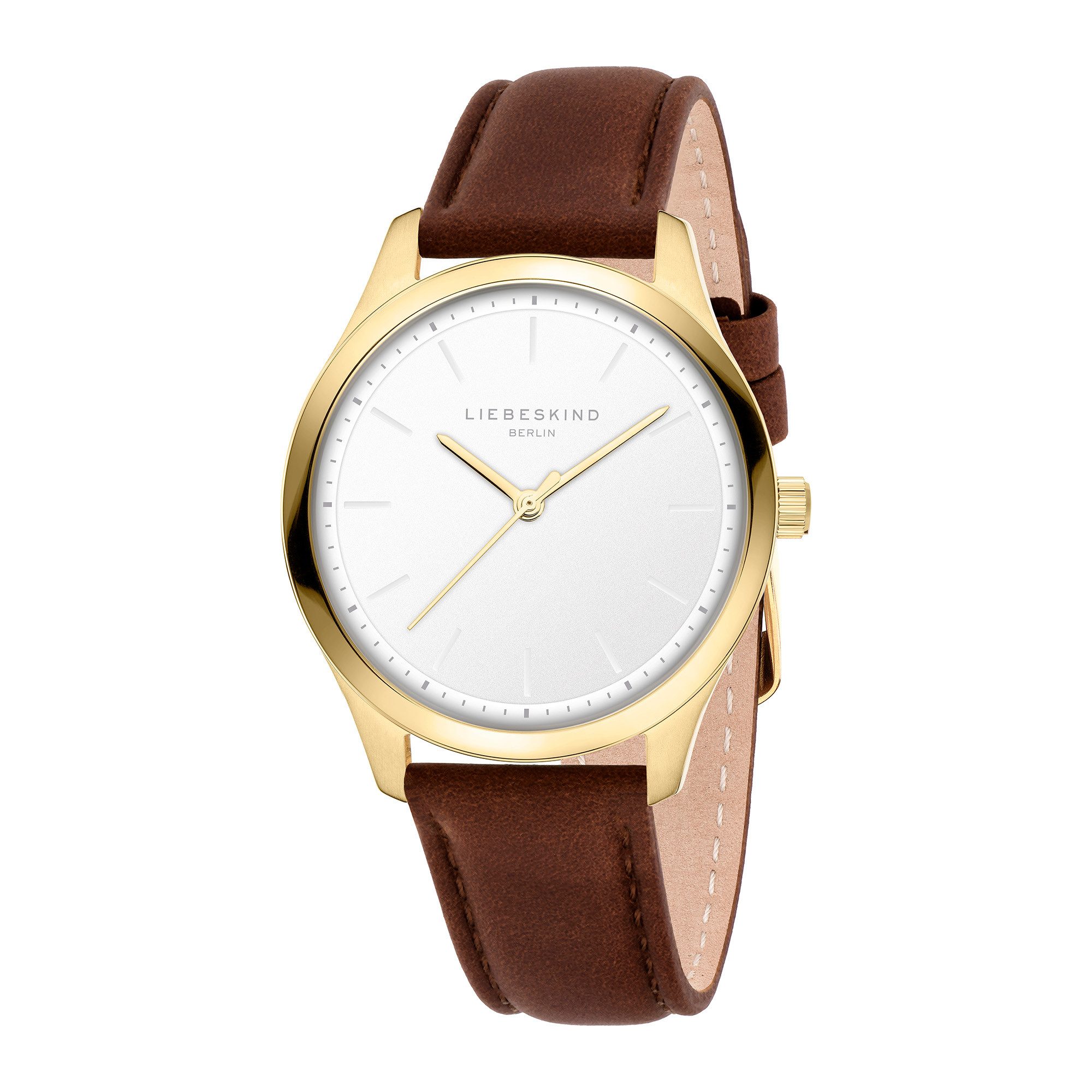 Liebeskind Berlin Quarzuhr Basic Staples LT-0505-LQ, Armbanduhr, Damenuhr, Lederarmband, analog