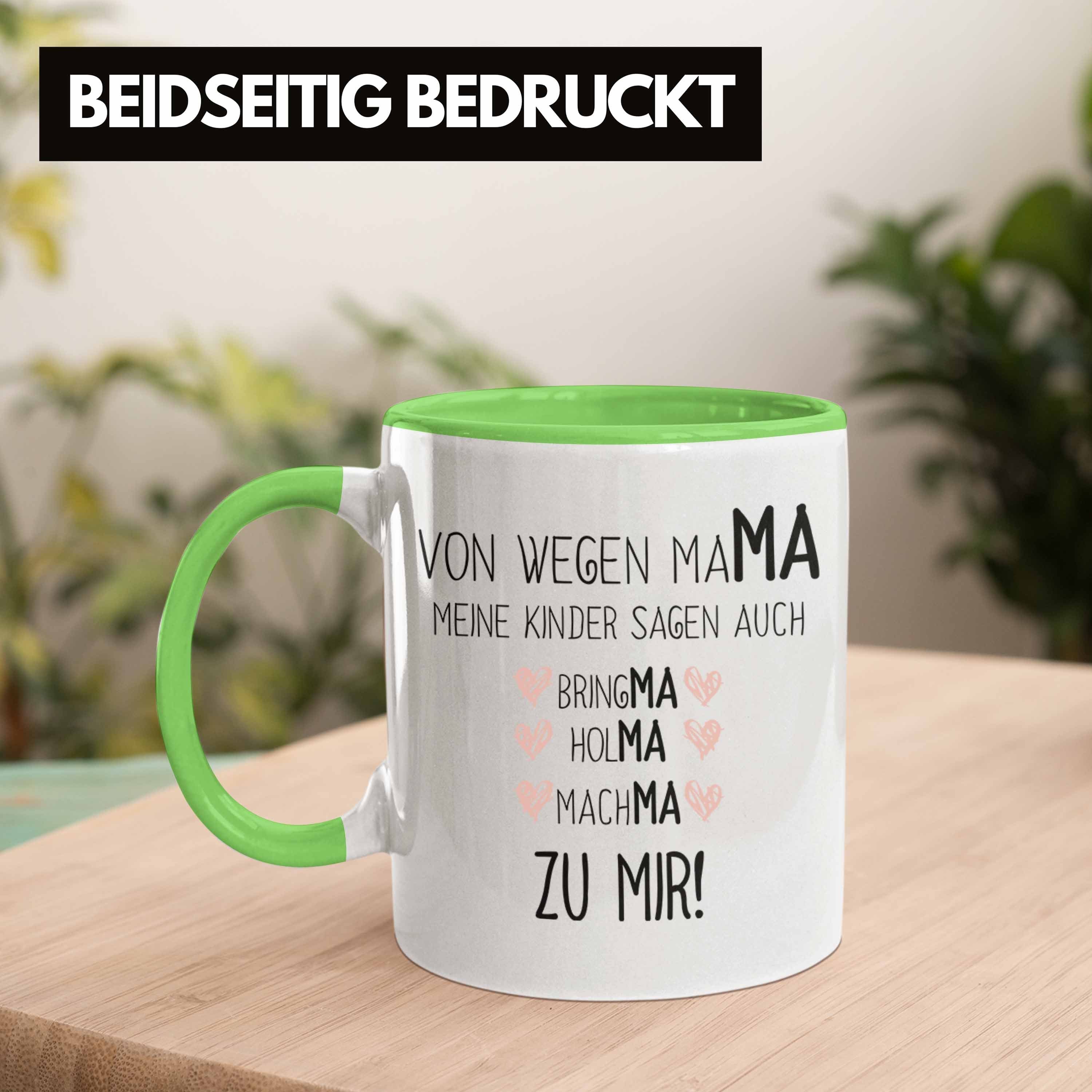 Grün Kaffeetasse - Mutter Trendation von Trendation Tochter Spruch Geschenk mit Mama Sohn Tasse Muttertag Tasse