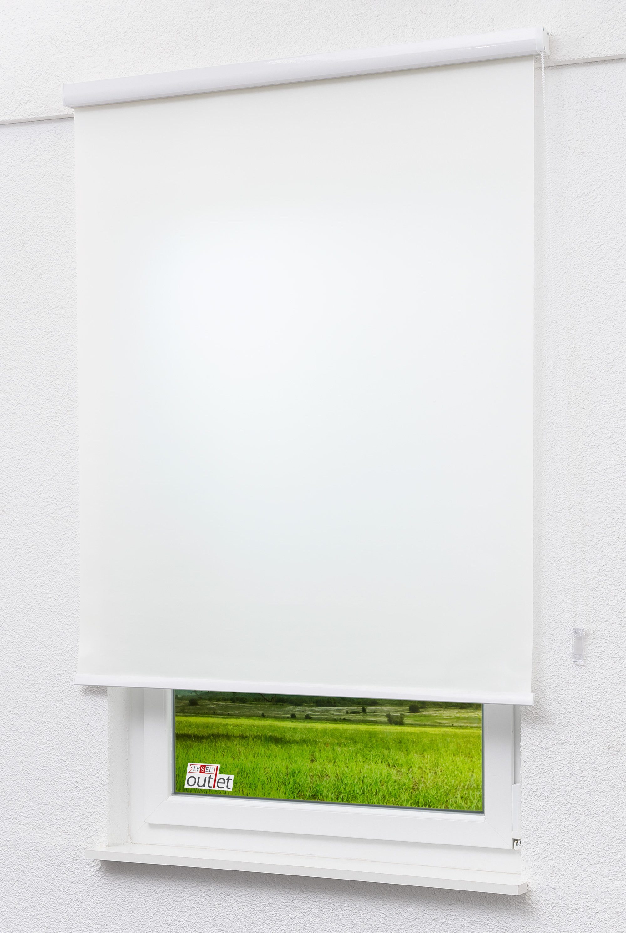 Rollo Lysel Outlet Kassettenrollo TL Reinweiß, LYSEL®, blickdicht, HxB 175x40cm – Bild 4 von 5