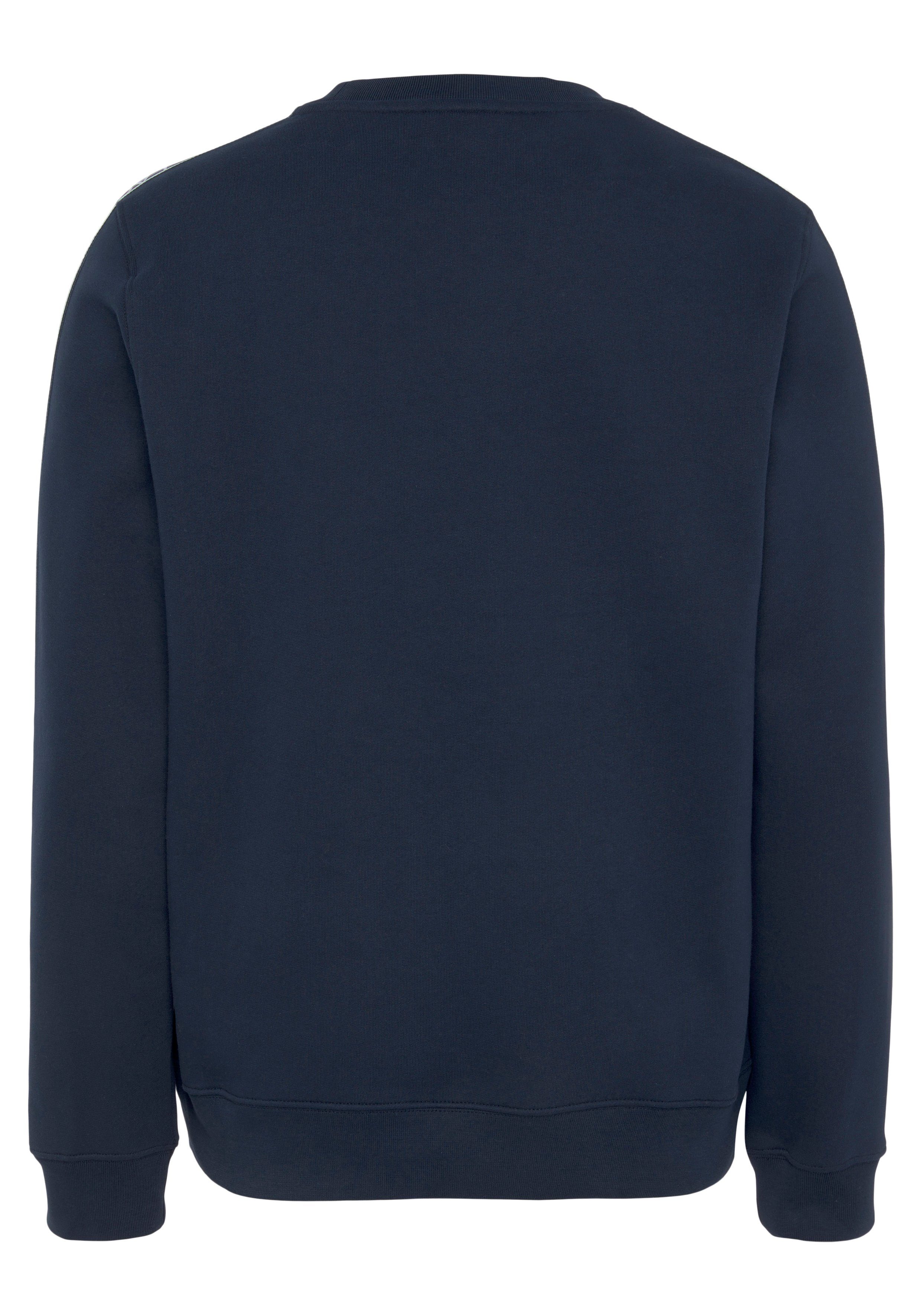 NAVY SWEATSHIRTS BLUE am Markenschriftzug Ärmel mit Lacoste Sweatshirt