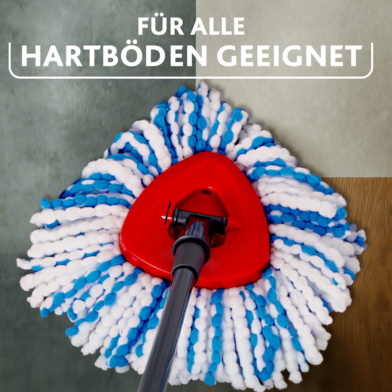 Vileda Vileda H2Pro Spinmop Ersatzbezug Wischbezug (Mikrofaser, 1-tlg., Ersatz-Wischkopf für das H2PRO Spin Mop System)