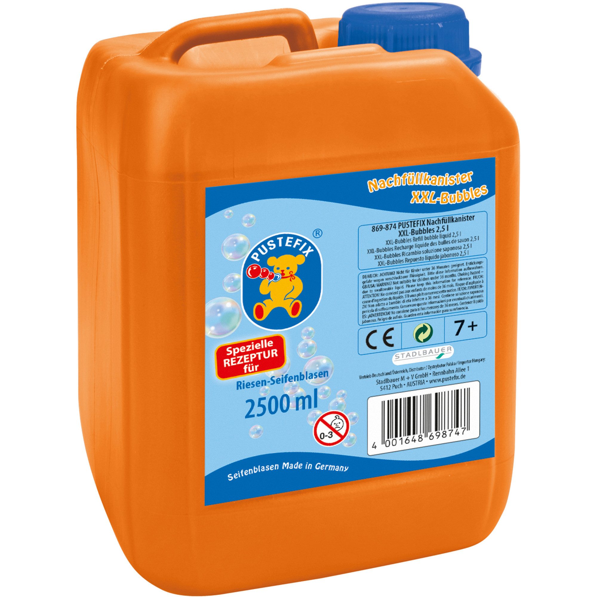 PUSTEFIX Seifenblasenspielzeug Pustefix Nachfüllflasche XXL-Bubbles 2,5 Liter