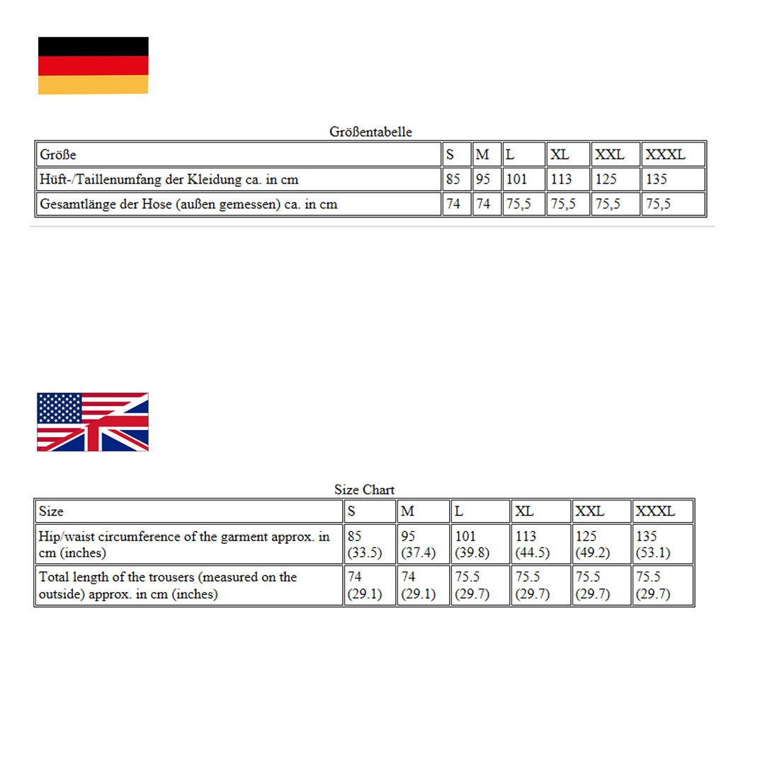 Burgschneider Wikinger-Kostüm Rushose Ivar Fischgrät Schwarz/Grau XXXL
