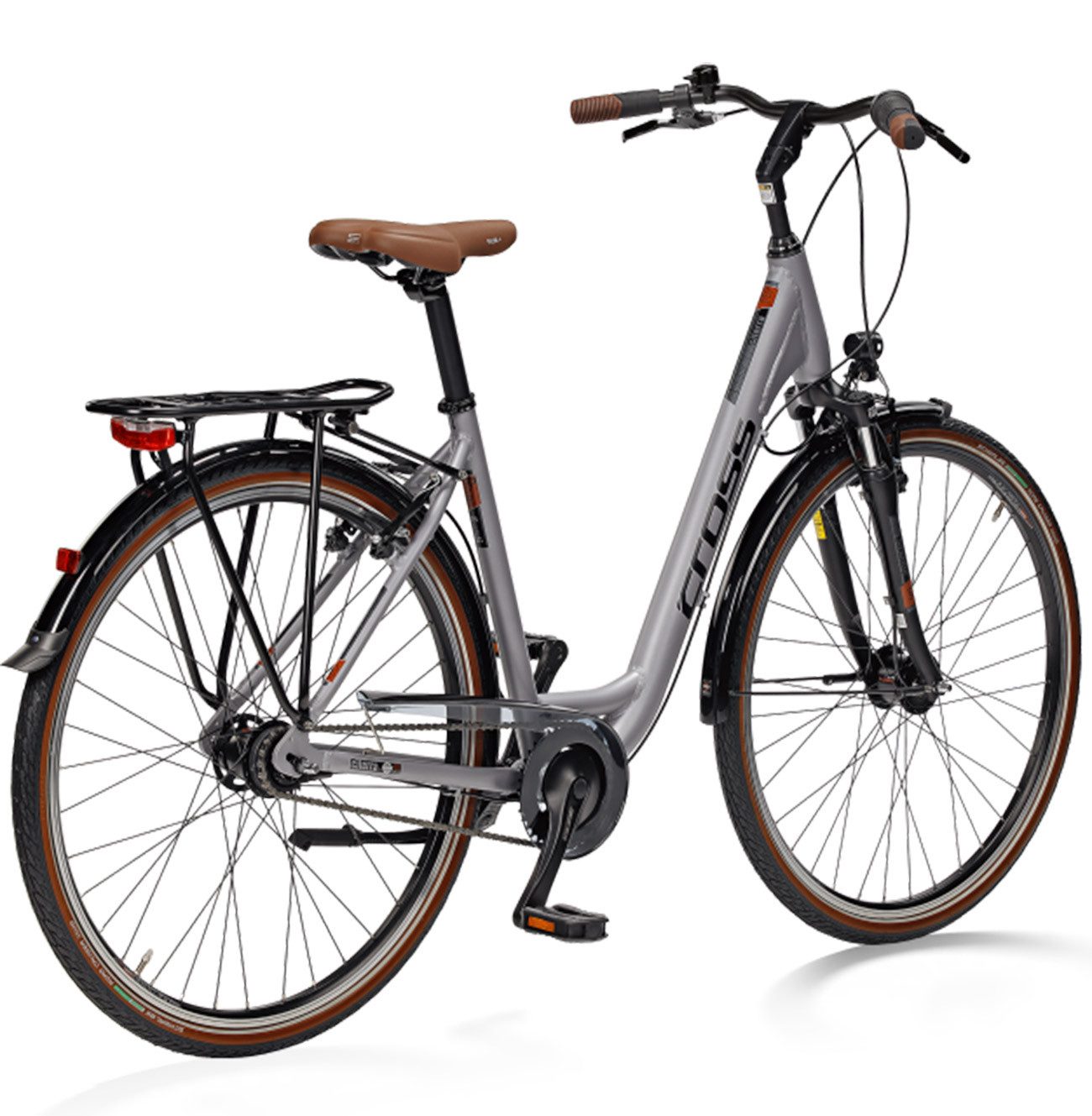 Airtracks Cityrad Damen City Fahrrad 28 Zoll LS Wave CROSS CITERRA, 7 Gang Shimano NEXUS Schaltwerk, Nabenschaltung, Grau - Rahmenhöhen 45 cm 50 cm 55 cm » Modeljahr 2026