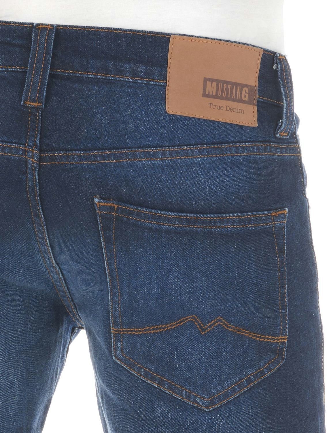 MUSTANG Bootcut-Jeans Herren Jeanshose Denim Hose mit Blue Boot Denim (982) Stretch Cut Dark Oregon