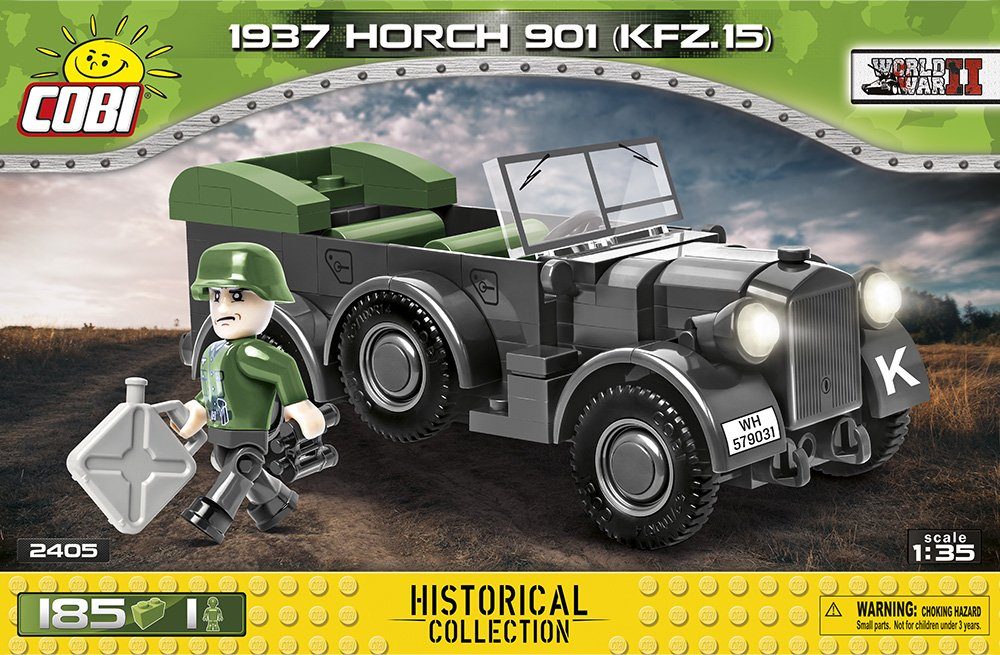 Cobi 2405 WWII Horch 901 von 1937 inkl.Figur Konstruktionsspielsteine