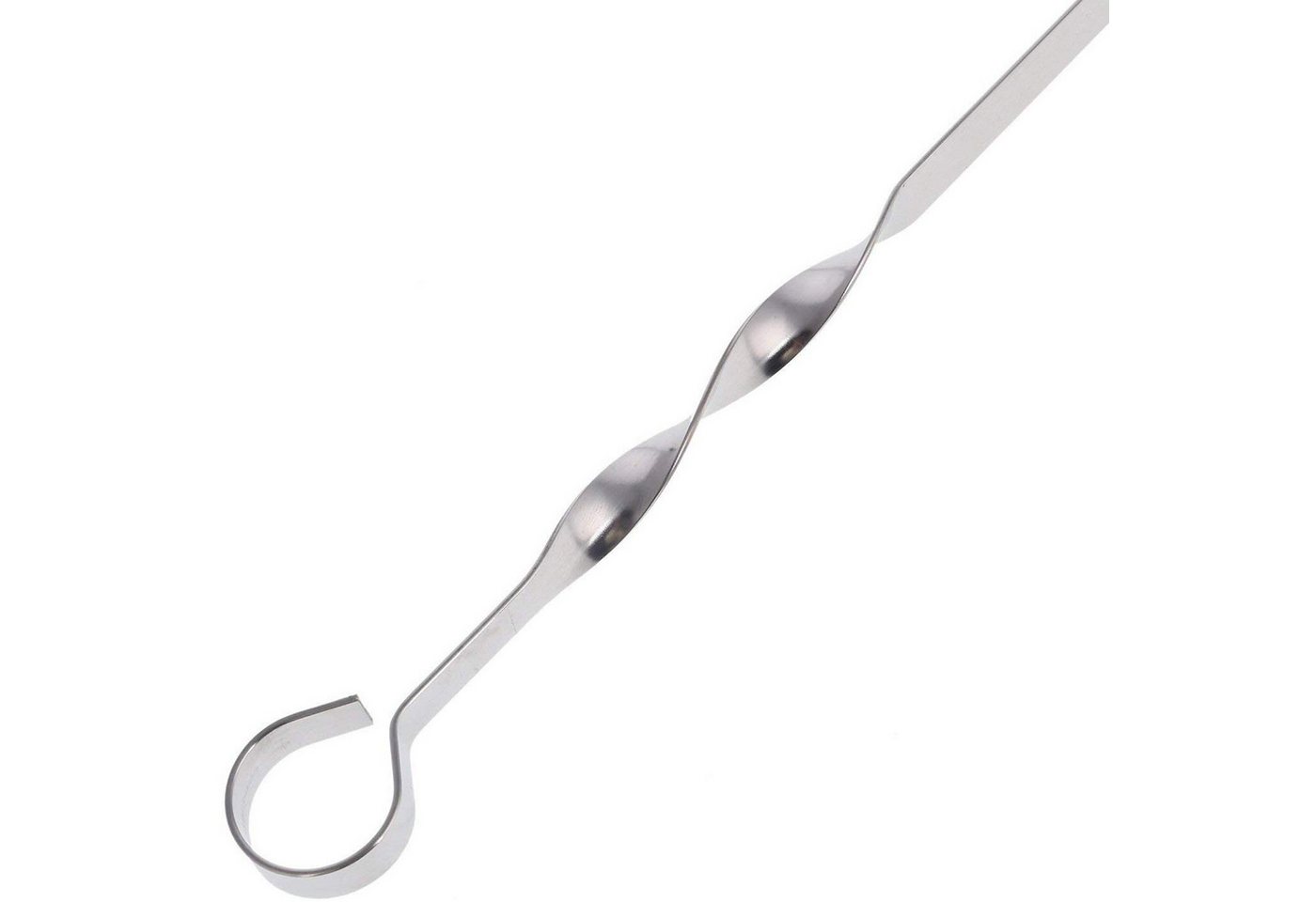 Praknu Grillspieß 12 Grillspieße Schaschlikspieße 40cm - Edelstahl Gehärtet (Set, 12-St., 12 Metallspieße aus Edelstahl rostfrei), aus Edelstahl 40cm, Fleischspieße für BBQ & Grill, Kebab Spieße