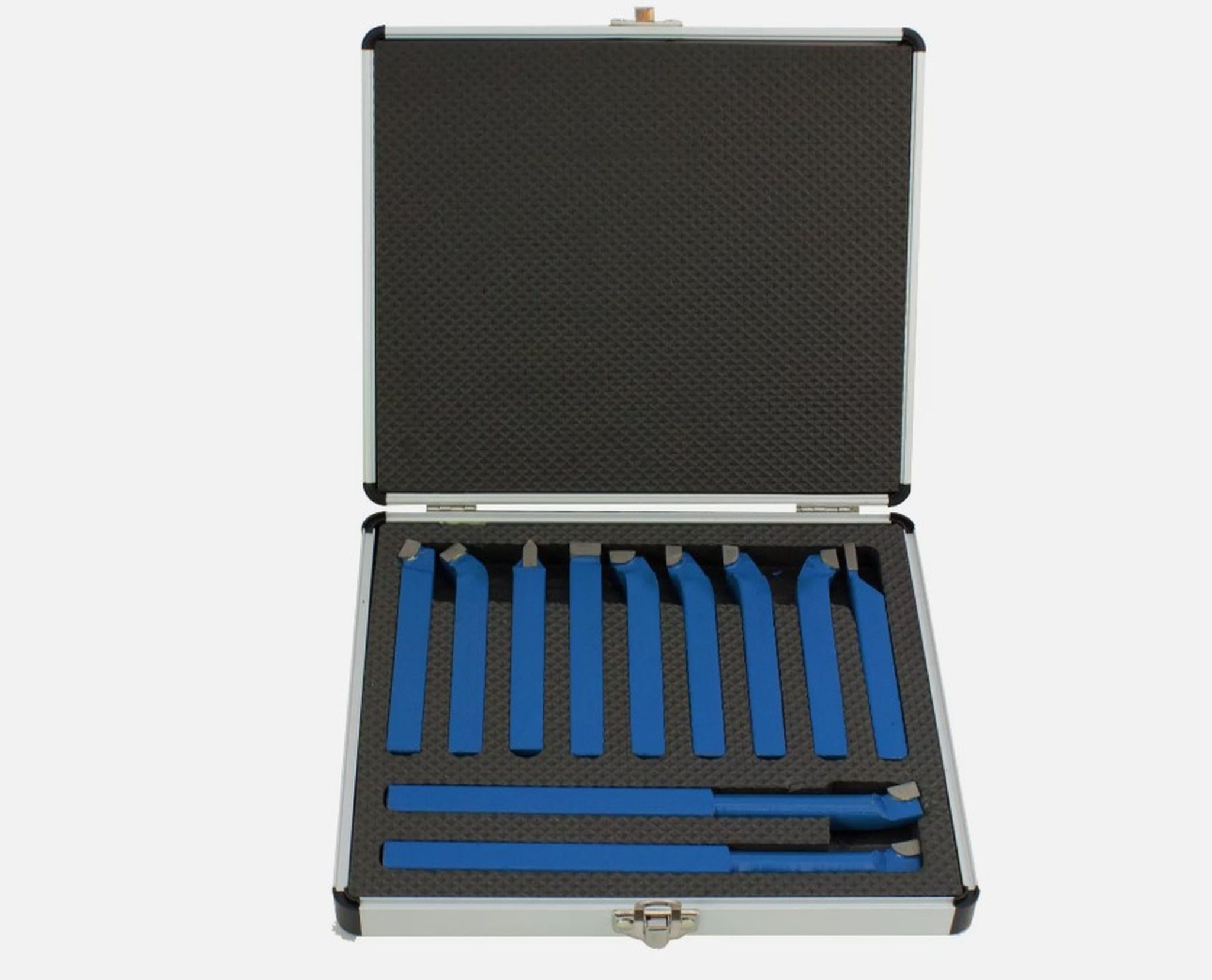 Falon-Tech Drehstahl Drehstahl Satz 11-tlg 12x12mm DrehmeiĂźel Set Alukoffer, (11-tlg)