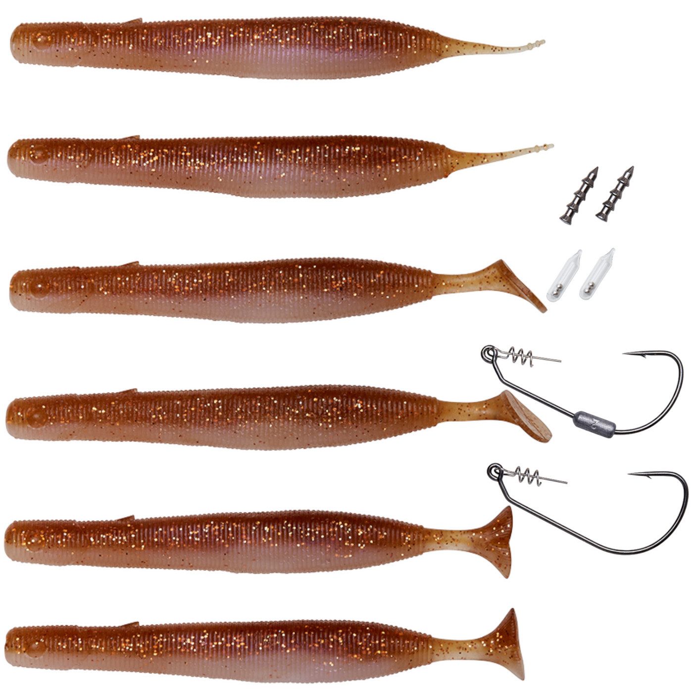 Kunstköder Savage Gear Gravity Stick Mini Kit 12cm 13g - 6 Gummifische