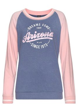 Arizona Pyjama (2 tlg) im College-Look mit Folienprint