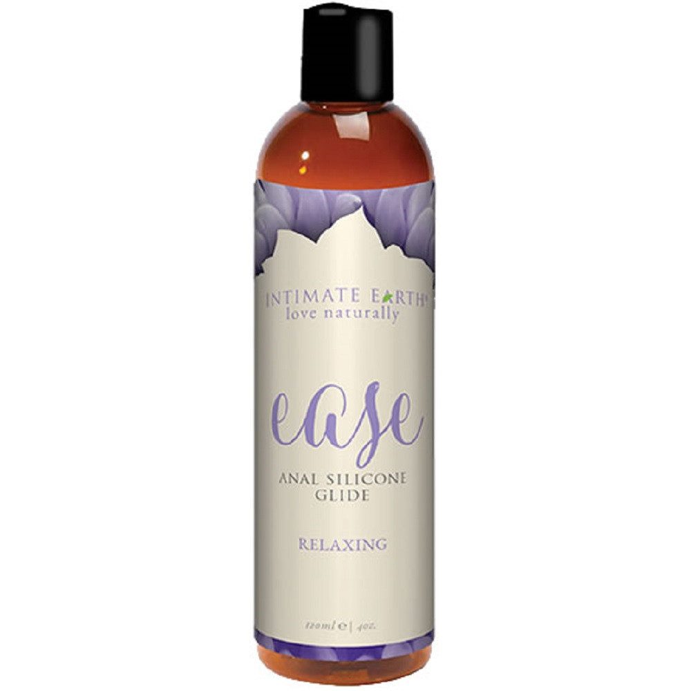 Intimate Earth Analgleitgel Ease (mit Goji-Beeren und Sonnenblumen-Extrakt), Flasche mit 120ml, 1-tlg., veganes und biologisches Anal-Gleitgel - entspannend