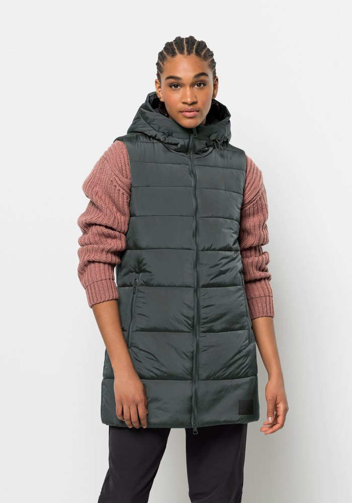 slate-green Steppweste VEST W EISBACH Wolfskin Jack