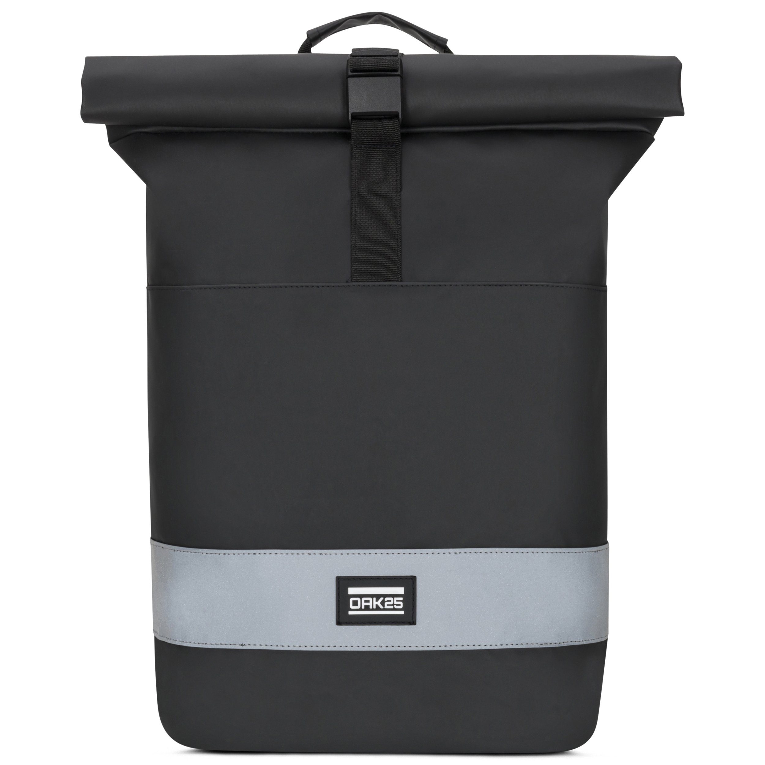 OAK25 Cityrucksack Everyday Rolltop Rucksack (1-tlg), Reflektierend, Wasserabweisend