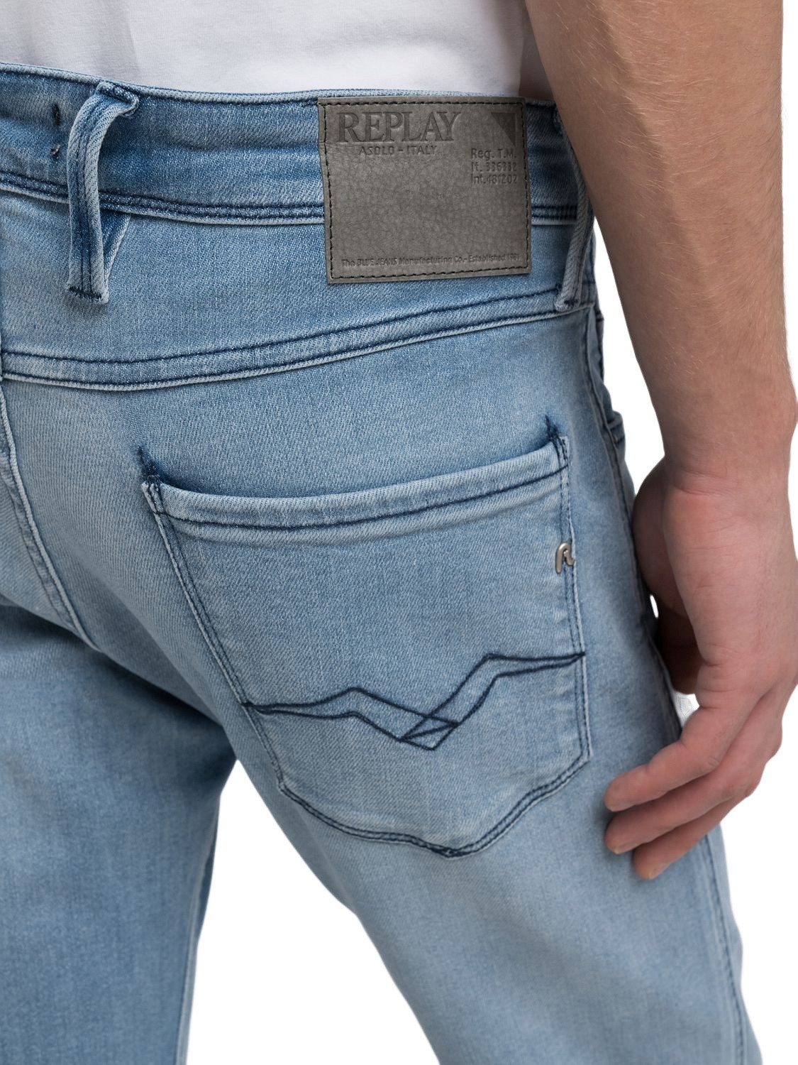 Replay Slim-fit-Jeans ANBASS mit Stretch