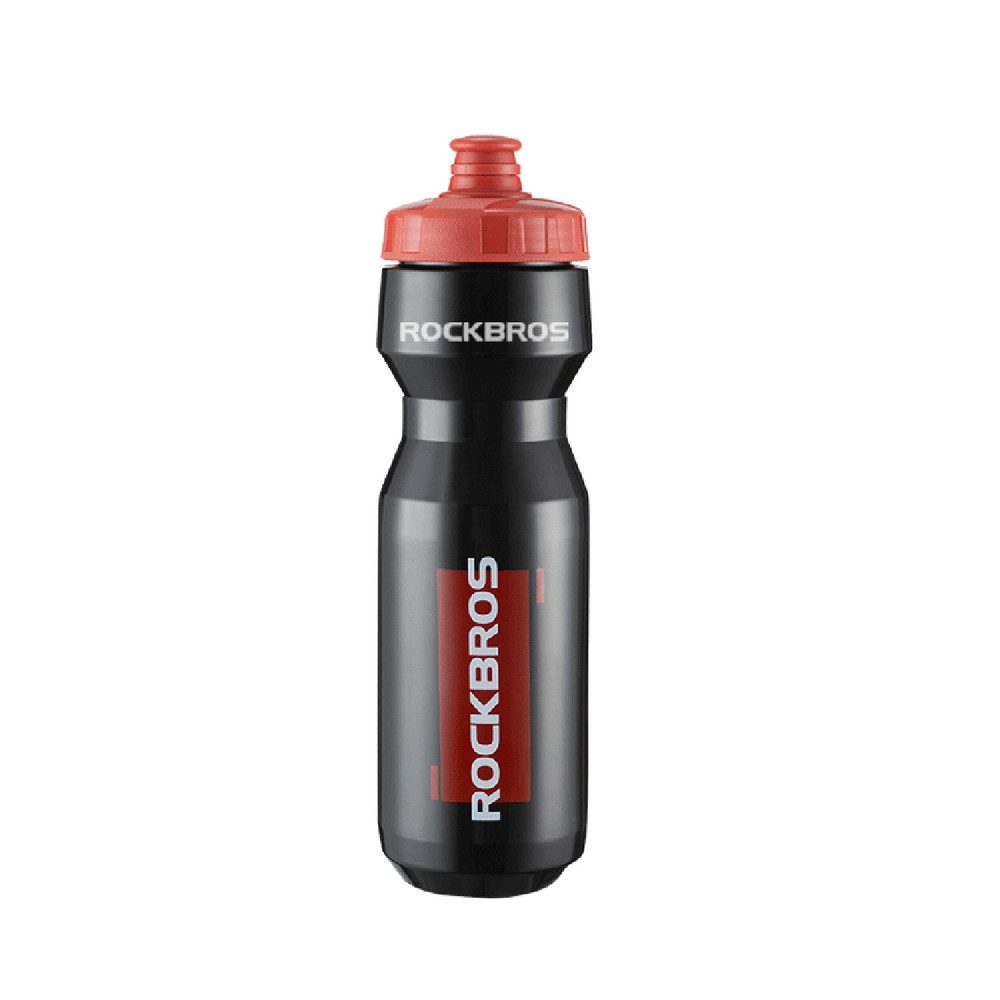 ROCKBROS Trinkflasche Fahrradflasche Sportflasche Wasserflasche, 750 ml, auslaufsicher, Silikonventil, leicht