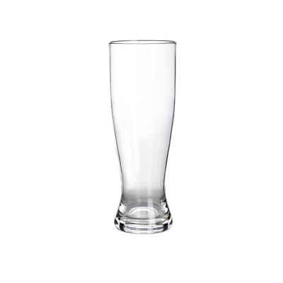 GIMEX Bierglas Weizenbierglas aus Kunststoff - 500ml, Kunststoff