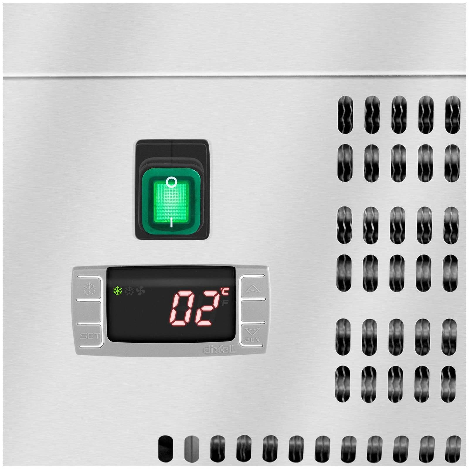 Royal Catering Vitrinenaufsatz Kühl Aufsatzvitrine 44L 7 GN 1/4 Behälter Abdeckung 150 x 33 cm Gastro, Kühl Aufsatzvitrine 44L 7 GN 1/4 Behälter Abdeckung 150 x 33 cm Gastro
