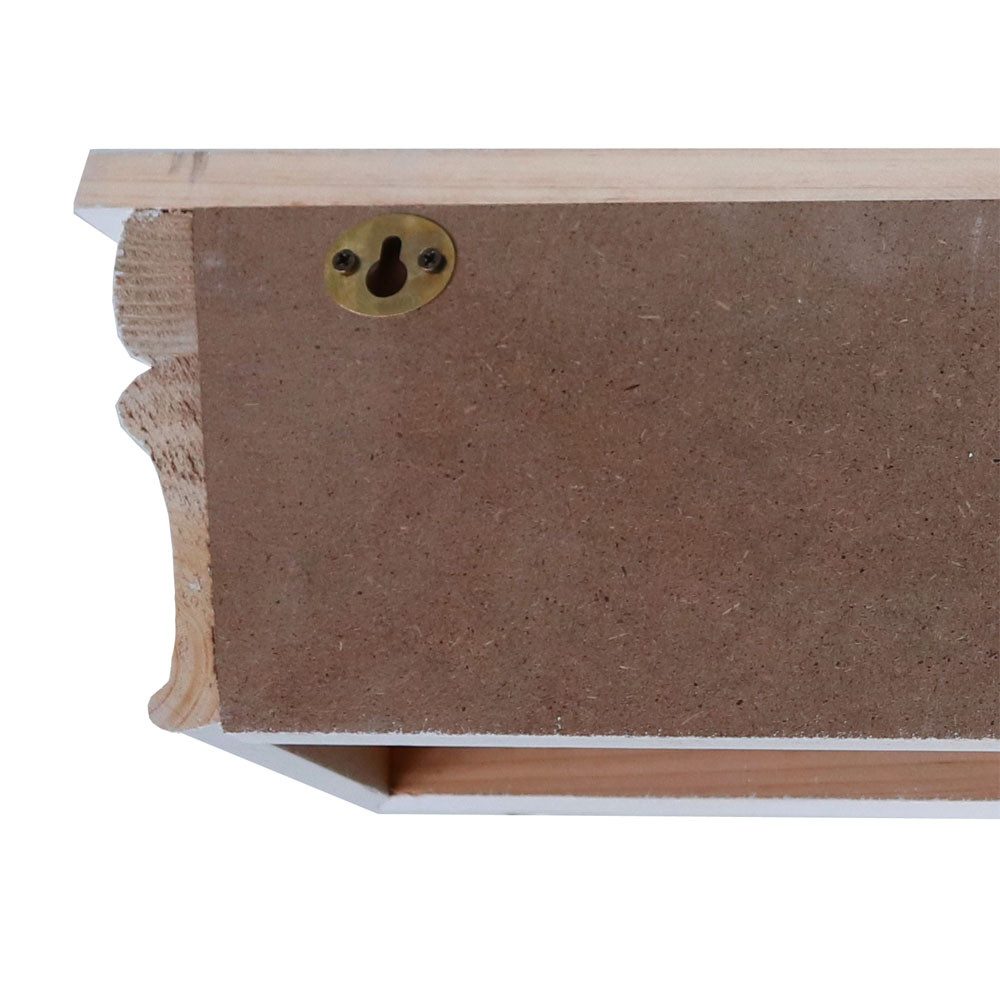 Grafelstein Wandregal Wandregal SPRINGFIELD weiß Holz 91cm Wandleiste Regal Stuckleiste Bild