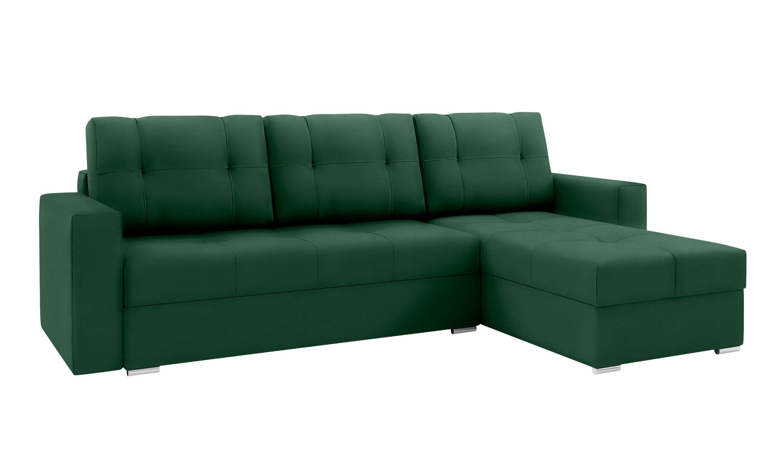Ecksofa L-Form, Modern Bettkasten, mit Adelina, Eckcouch, Stylefy Sofa, mit Sitzkomfort, Bettfunktion, Design