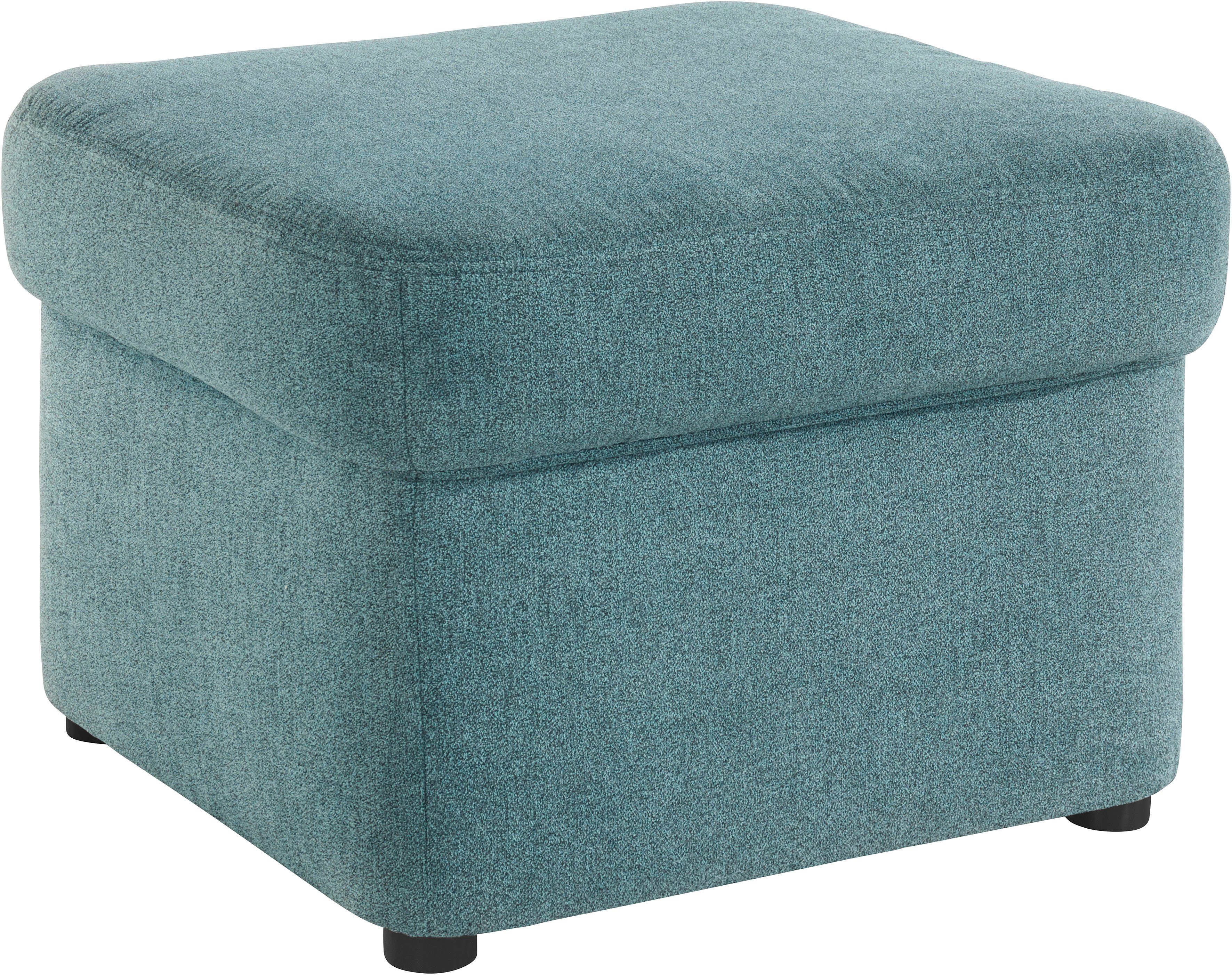 DOMO collection Polsterhocker SARAFINA 61x61 cm, hochwertig und komfortabel