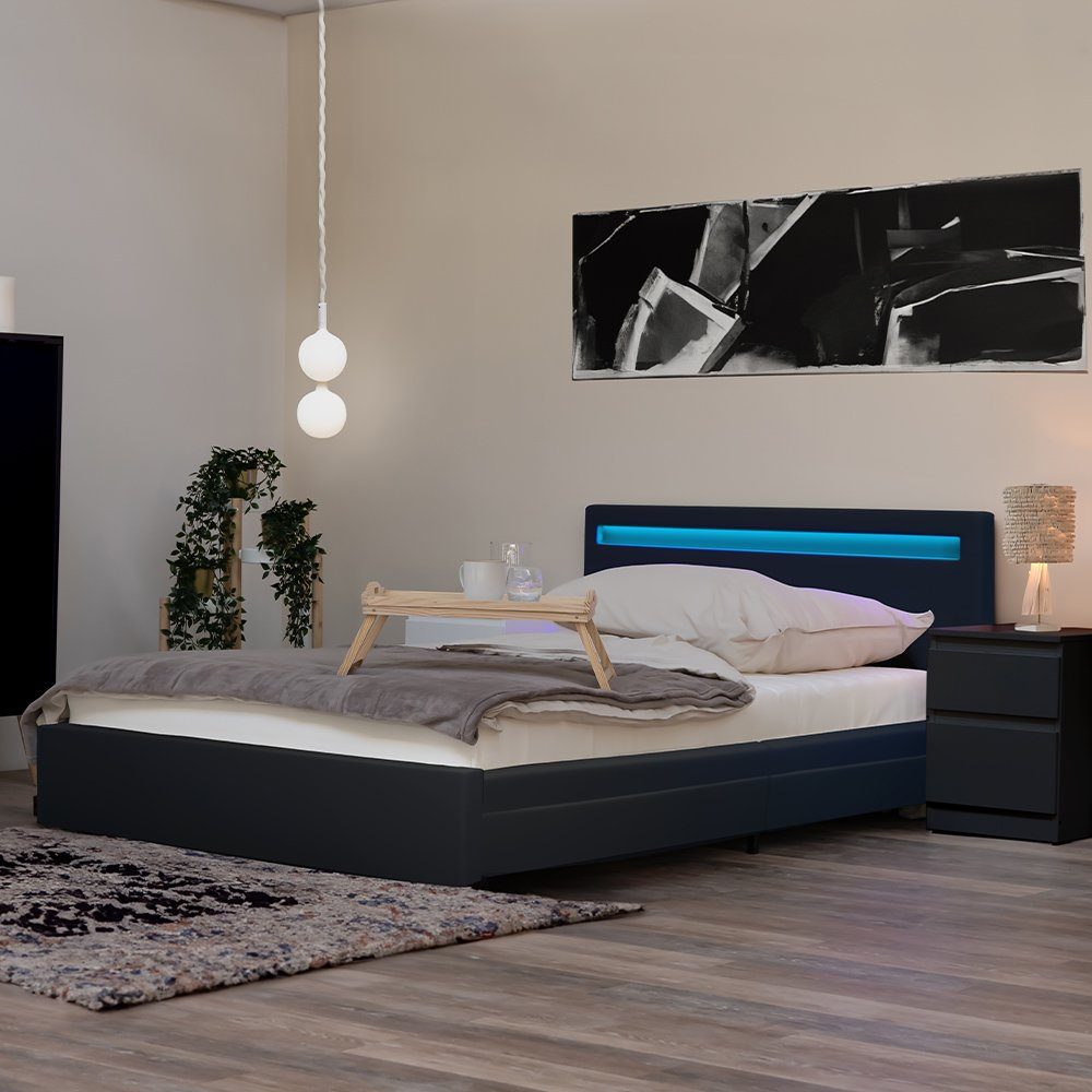 HOME DELUXE Bett LED Bett NUBE günstig online kaufen