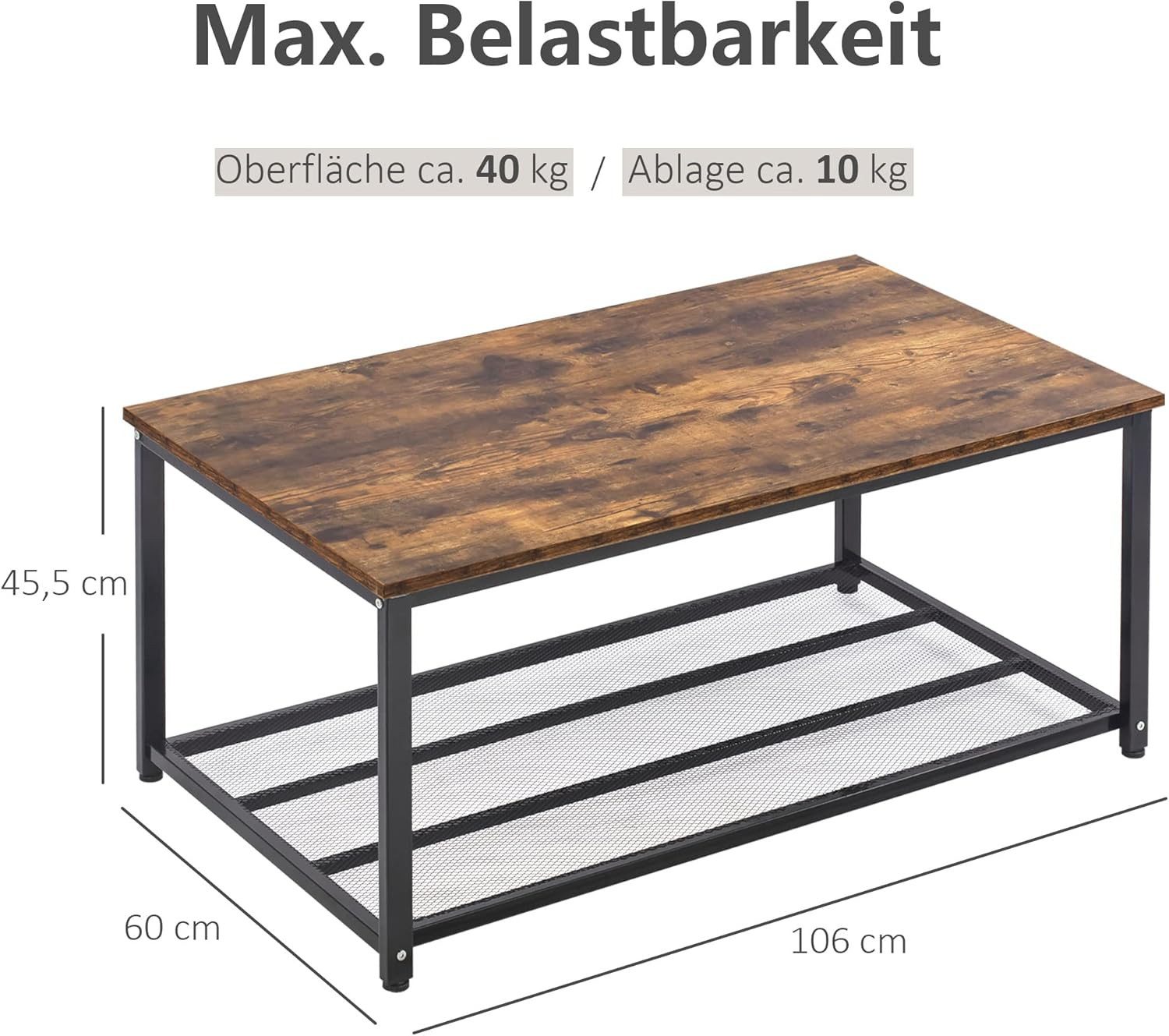 Ribelli Couchtisch Couchtisch, Vintage, 106 x günstig online kaufen