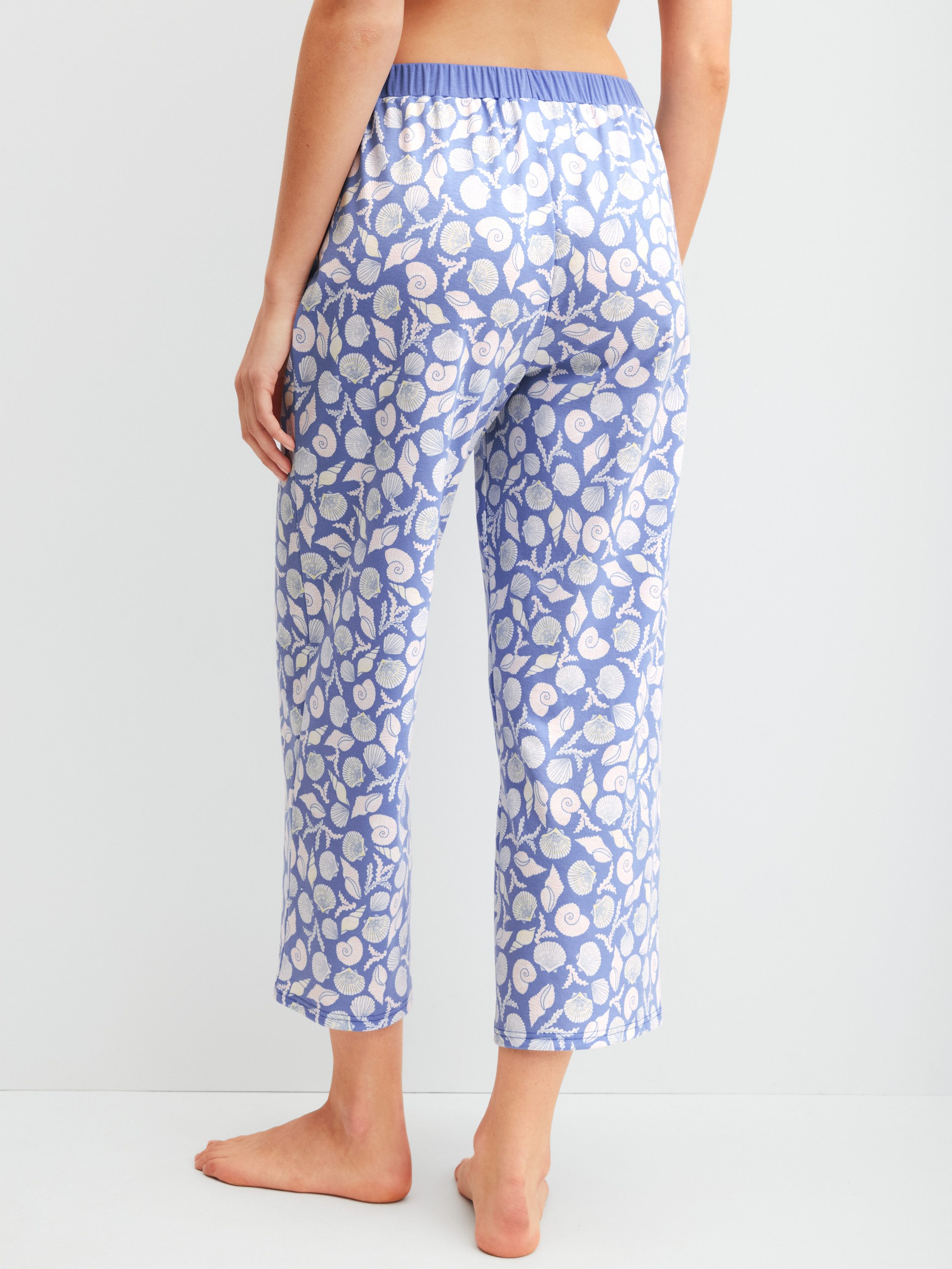 CALIDA Pyjamahose Favourites Ocean Damen (1-tlg) Interlock Qualität, hautfreundlich, pflegeleicht, elastischer Bund
