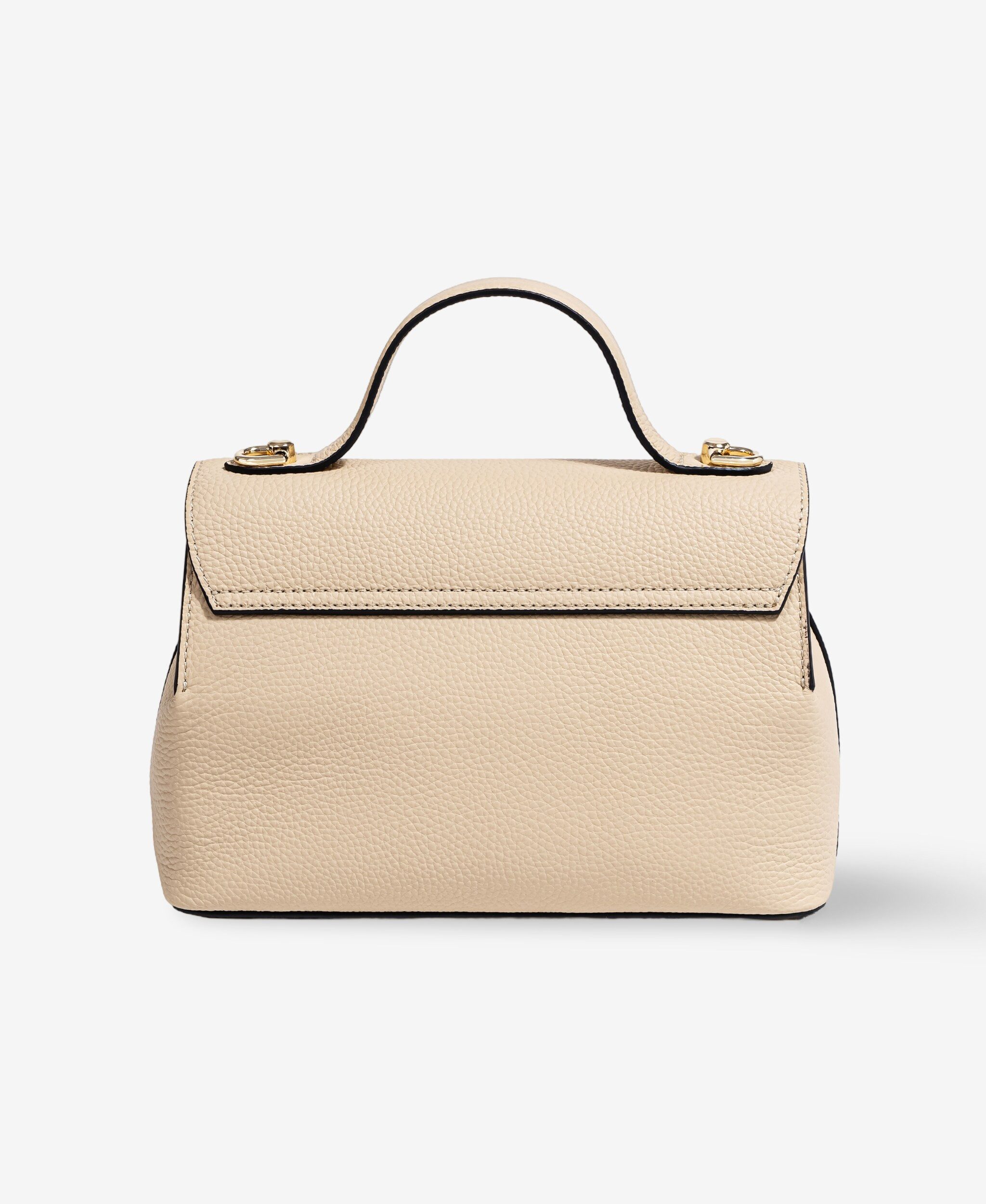GLAMIRA Umhängetasche GoAnywhere Beige Umhängetasche (1-tlg), echt Leder, mit Tragegriff oben, abnehmbarer Schultergurt