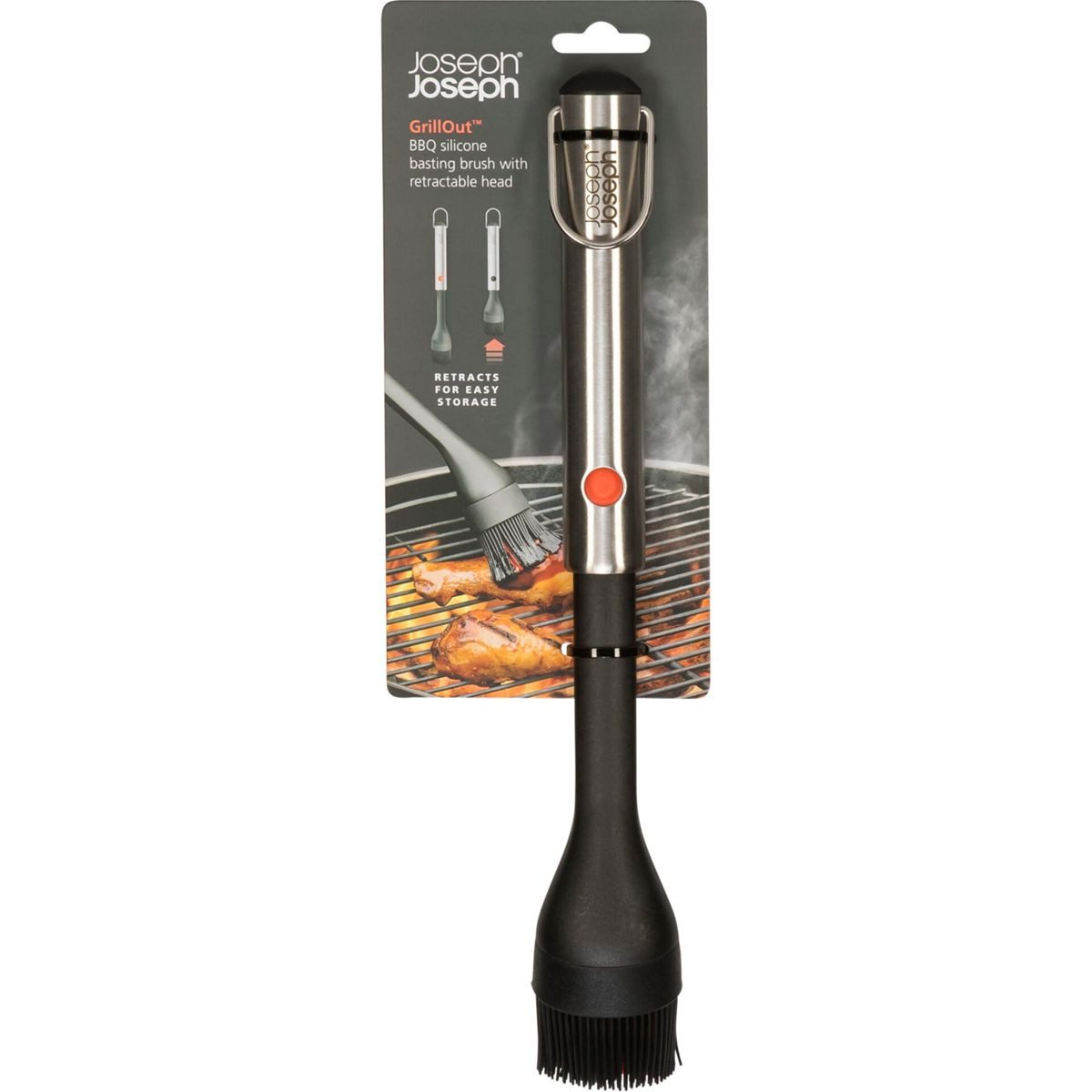 Joseph Joseph Gasgrill GrillOut Grillpinsel aus Silikon Ausziehb