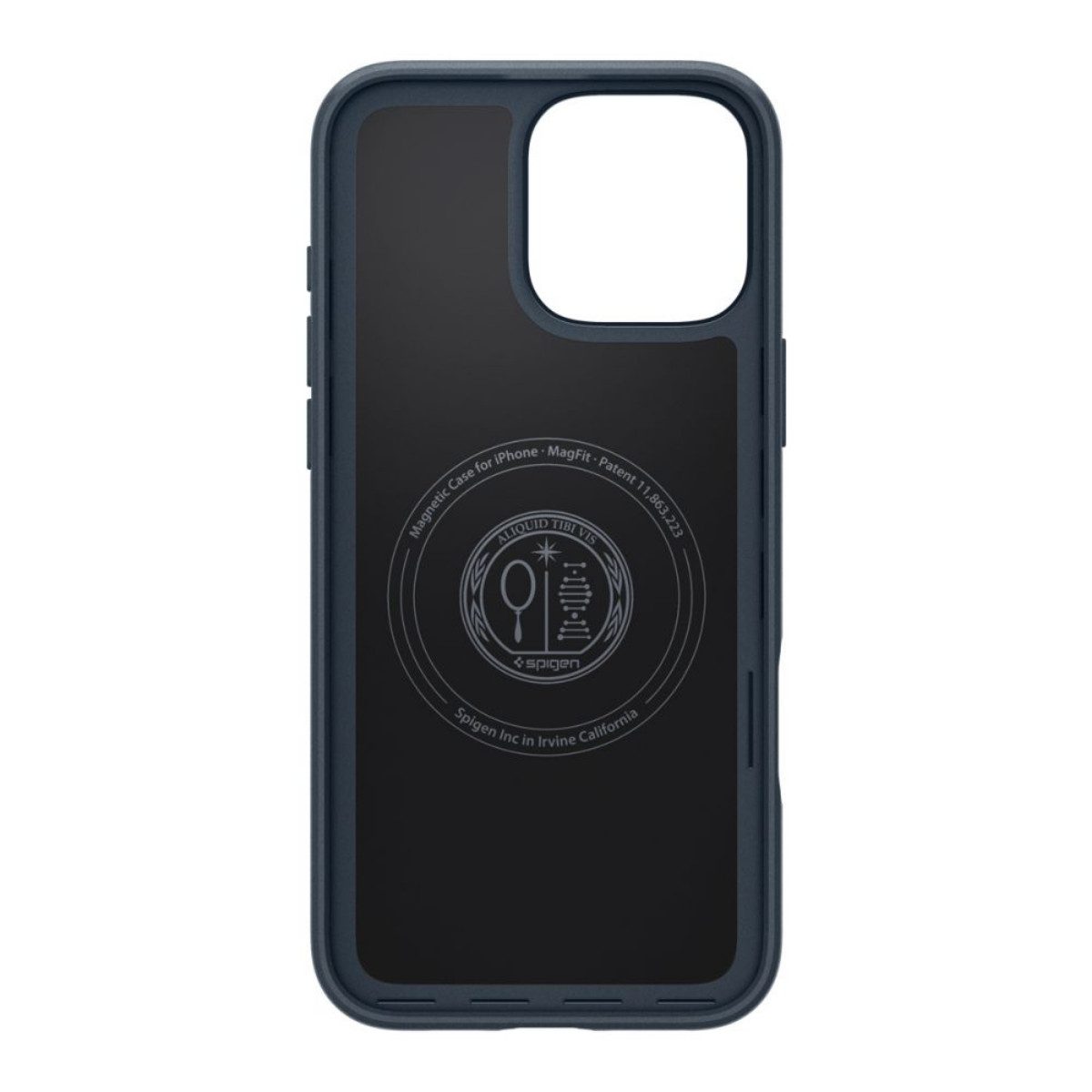 Spigen Handyhülle Thin Fit Dunkelgrau mit Magnetfunktion Kompatibel mit iPhone 16 Pro 6,3, Ultradünnes Design mit integrierter Magnetfunktion