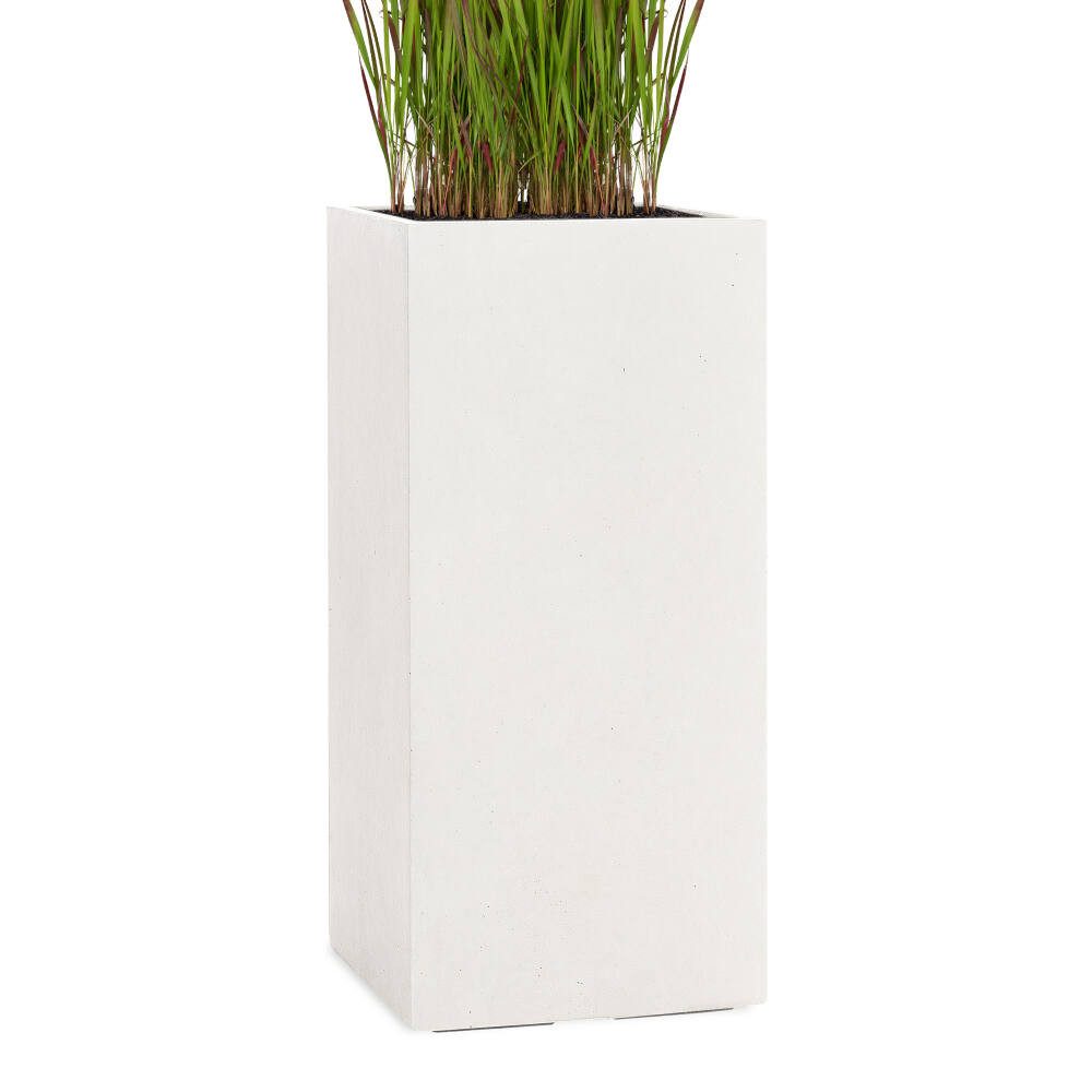 Pflanzwerk® Pflanzkübel TOWER Premium Blumenkübel Pflanzsäule Fiberglas mit Lotus-Effekt