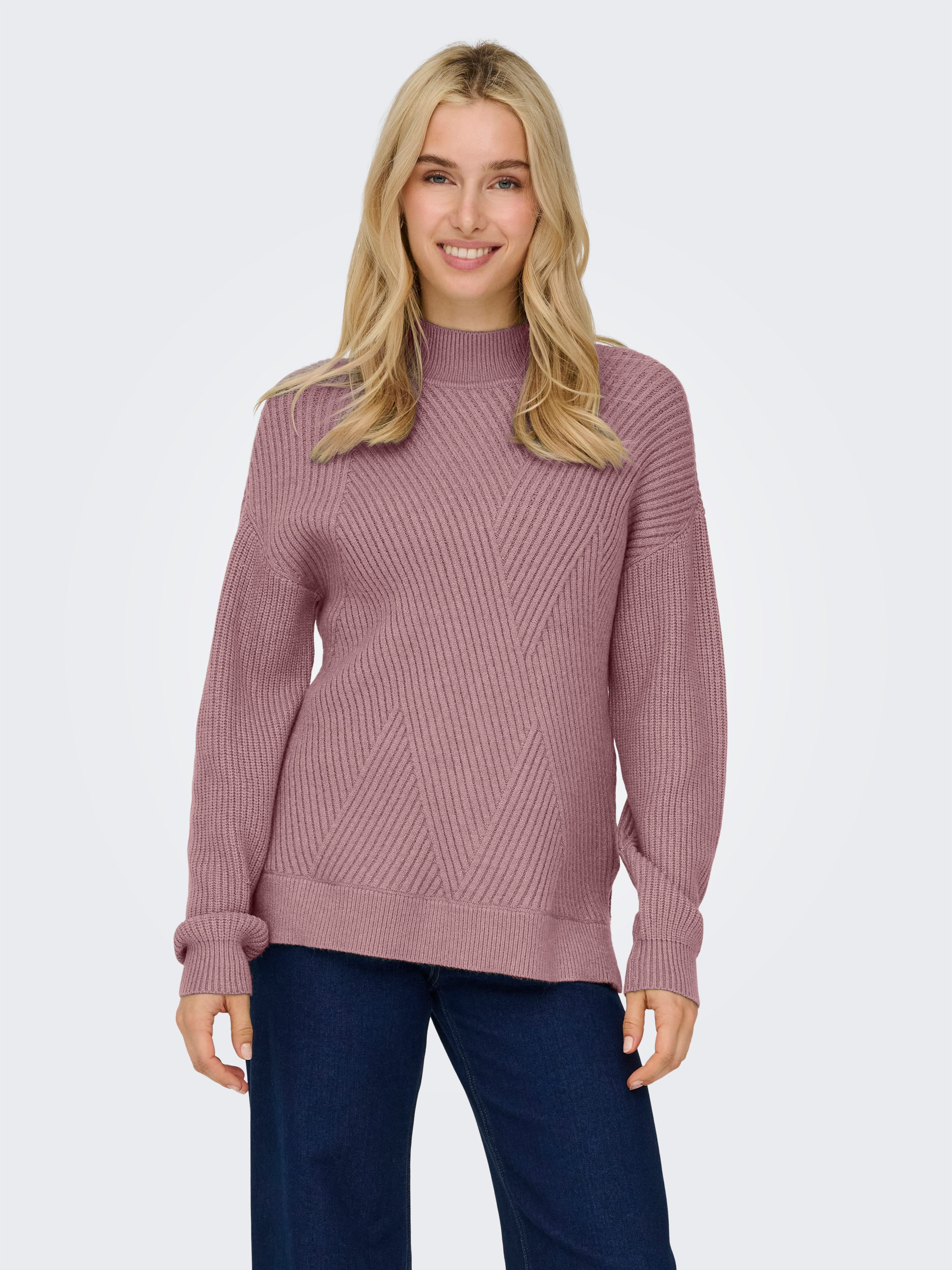 ONLY Strickpullover ONLNELI LS HIGHNECK RIB PULLOVER EX KNT günstig online kaufen
