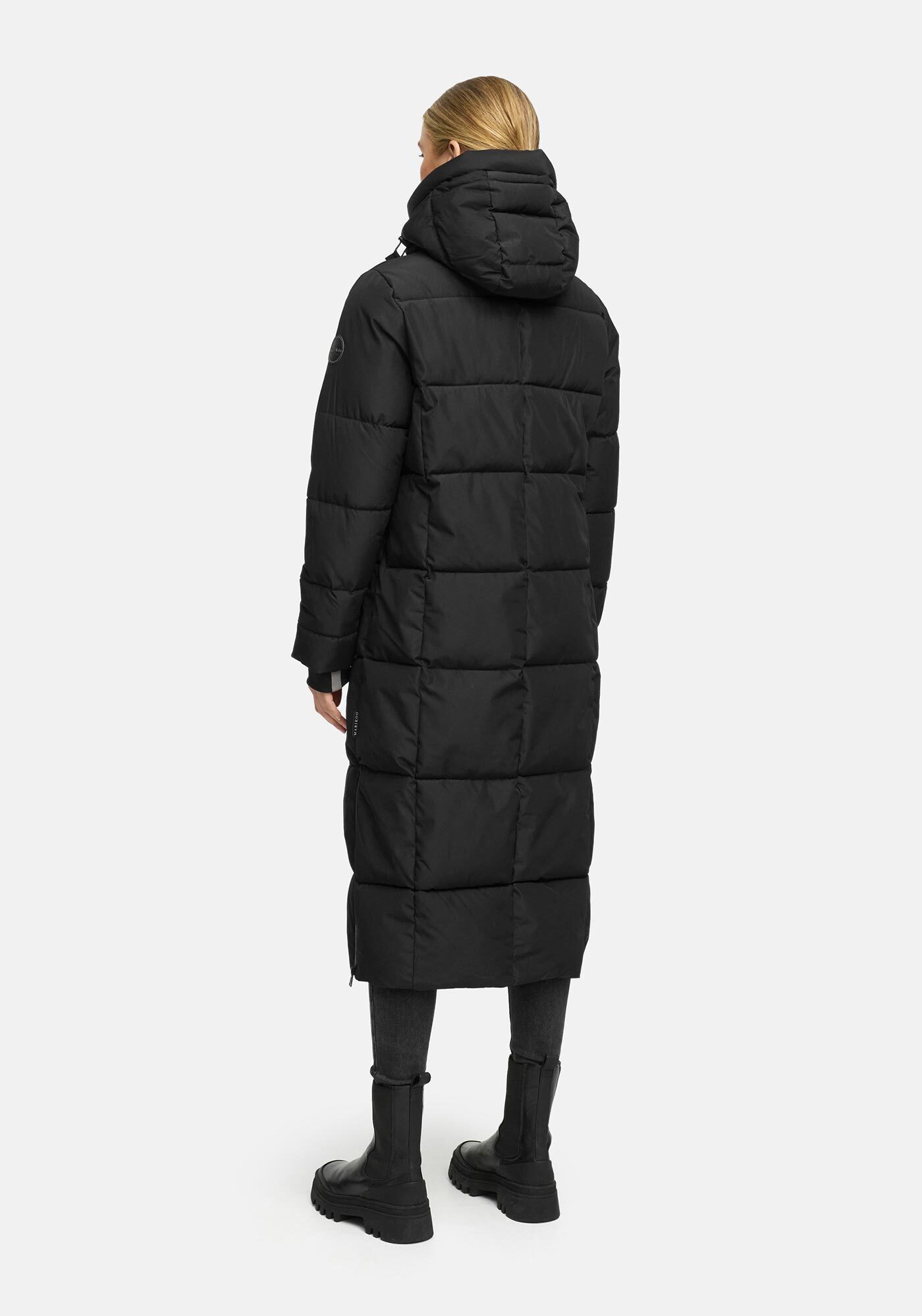Marikoo Winterjacke Firella extra lange Passform mit seitlichen Schlitzen