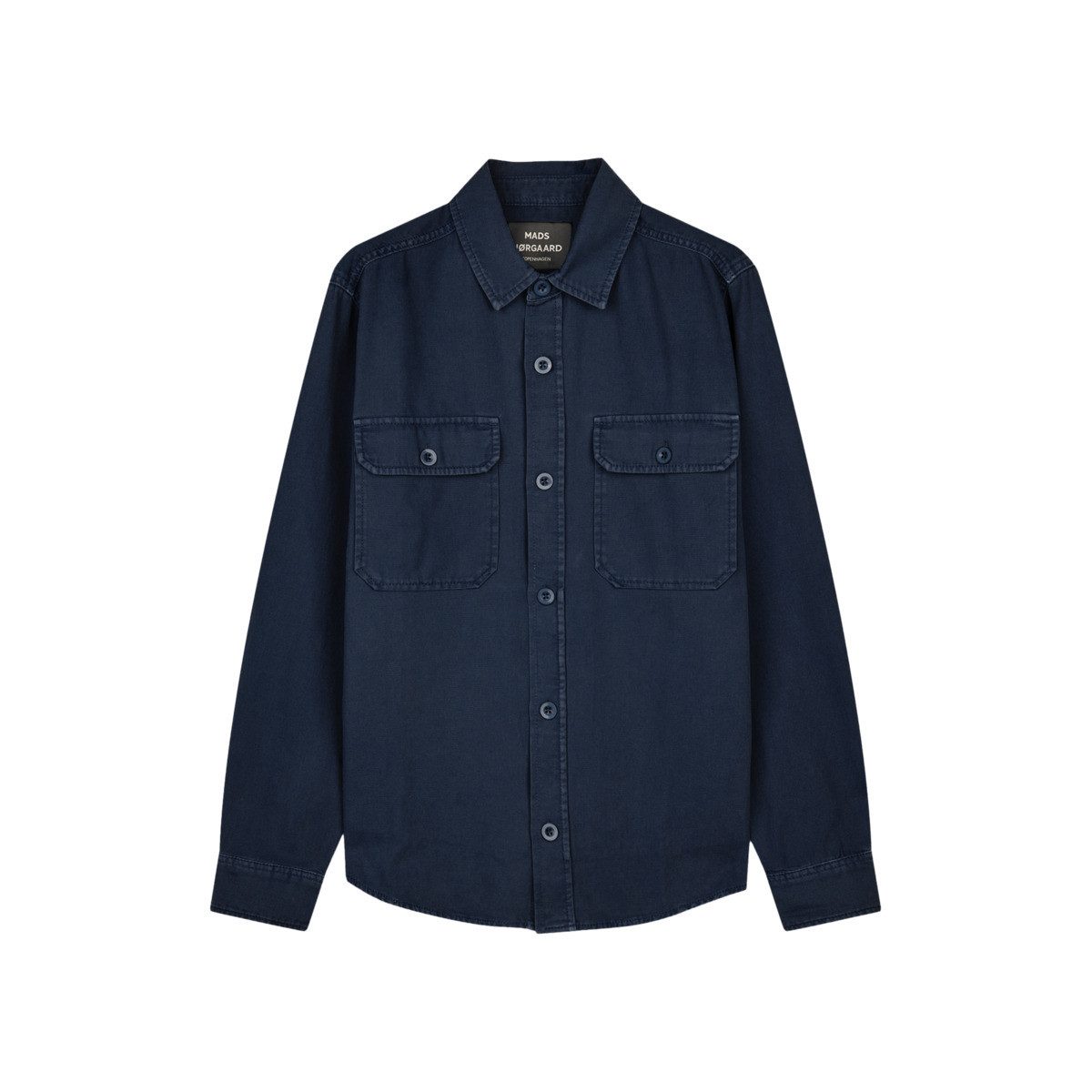 MADS NORGAARD COPENHAGEN Langarmhemd Dyed Canvas Skyler Herren Klamotte, Dress, Business, Freizeithemd, Anzug