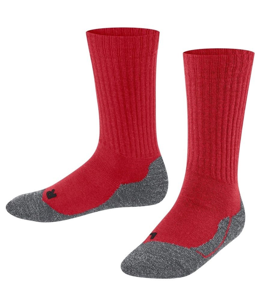 FALKE Socken Tagessocke Active Warm (wärmende Merinowolle) weinrot Kinder - 1 Paar