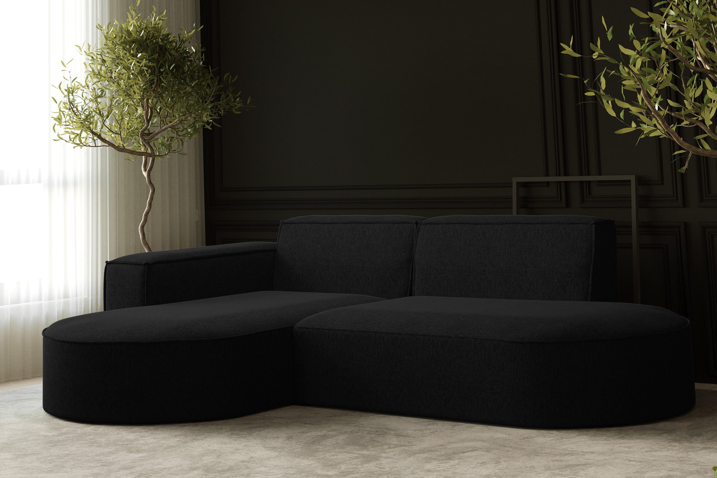 Kaiser Möbel Ecksofa Designer MODENA STUDIO L stoff Cord, Verita,Boucle, Ec günstig online kaufen
