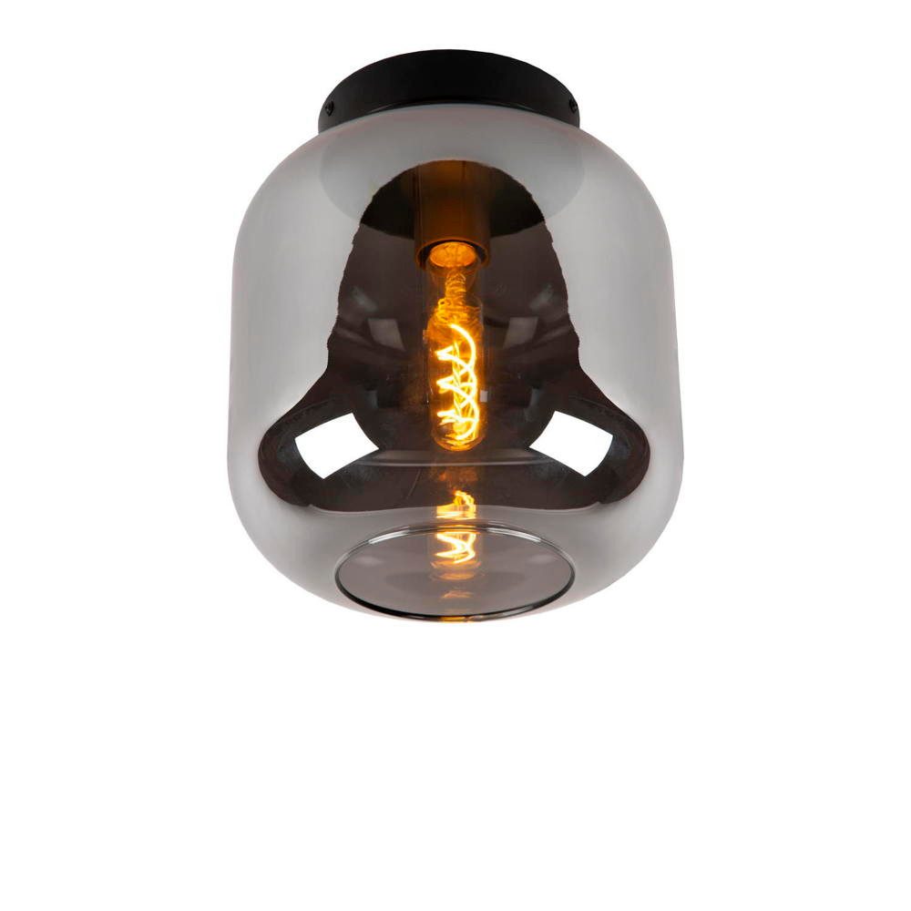 Lucide Deckenleuchten Deckenleuchte Joanet in Schwarz-transparent E27