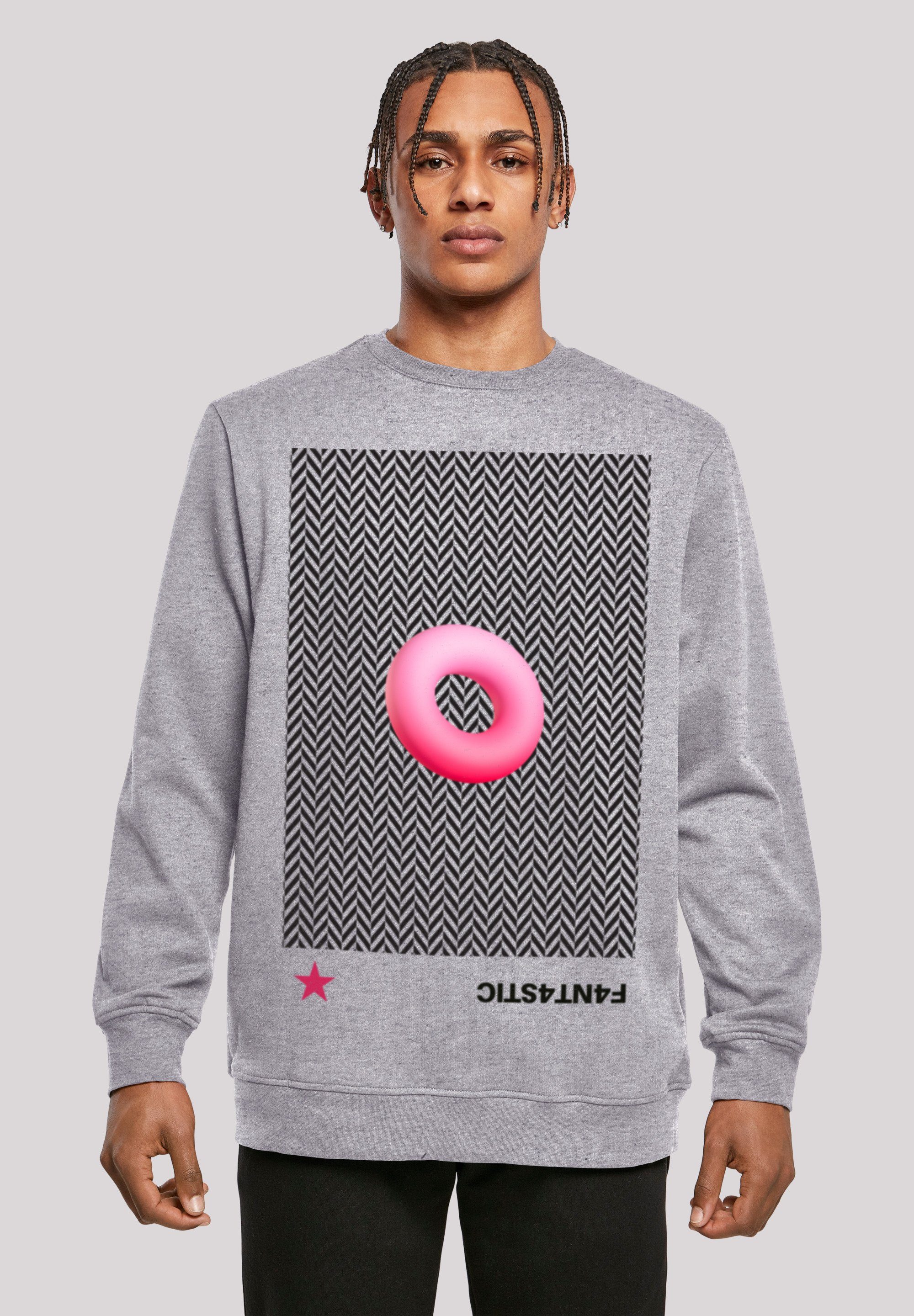 F4NT4STIC Kapuzenpullover 3D PINK RING Print, Basic Crewneck, entspannter  Look, Regular Fit