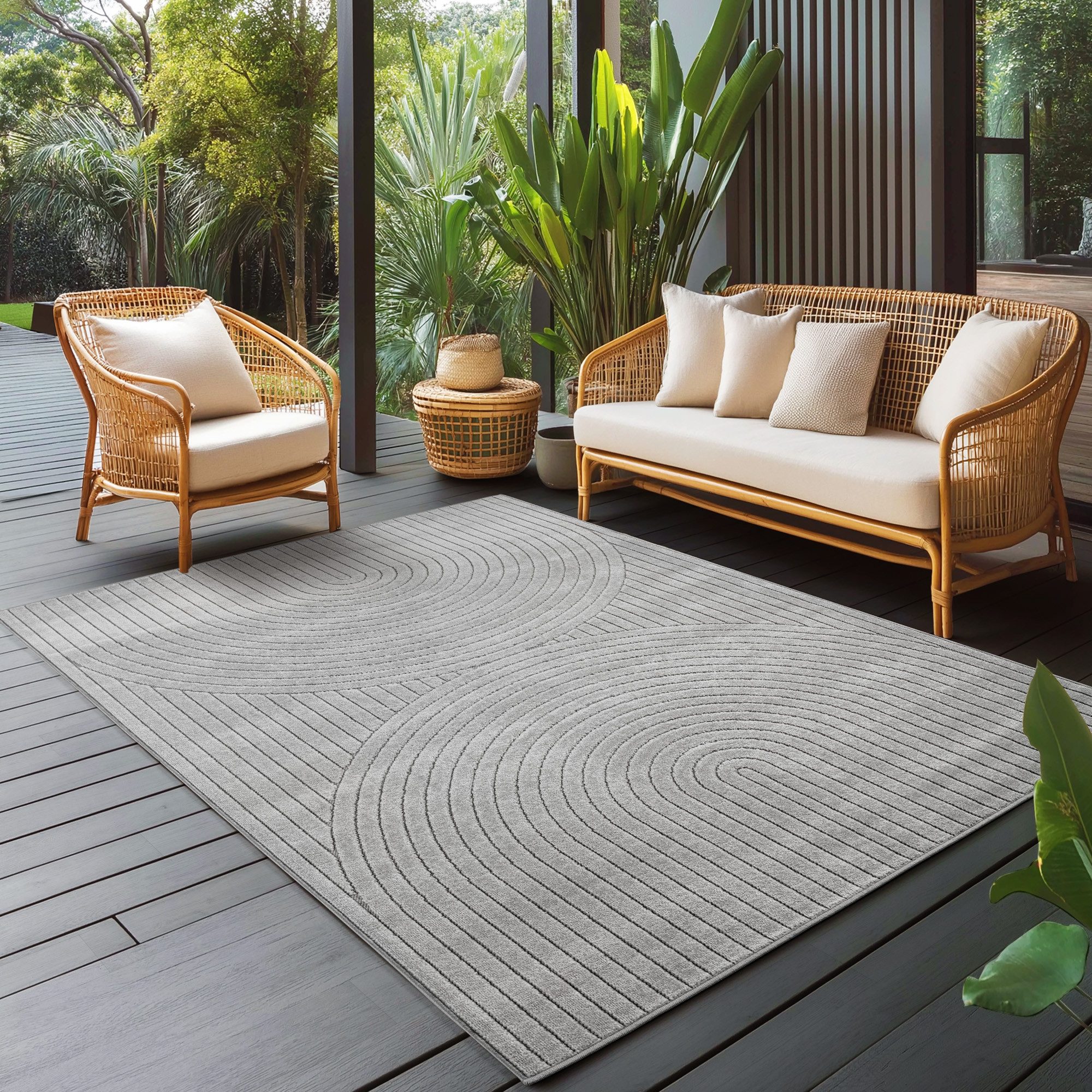 Carpettex Outdoorteppich Skandinavischer 3D Design, Läufer, günstig online kaufen
