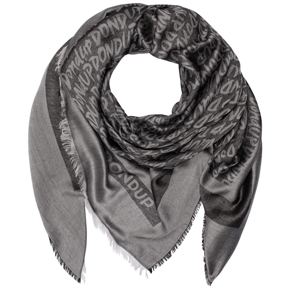 DONDUP Halstuch DONDUP Tuch mit Monogramm-Design - Grau