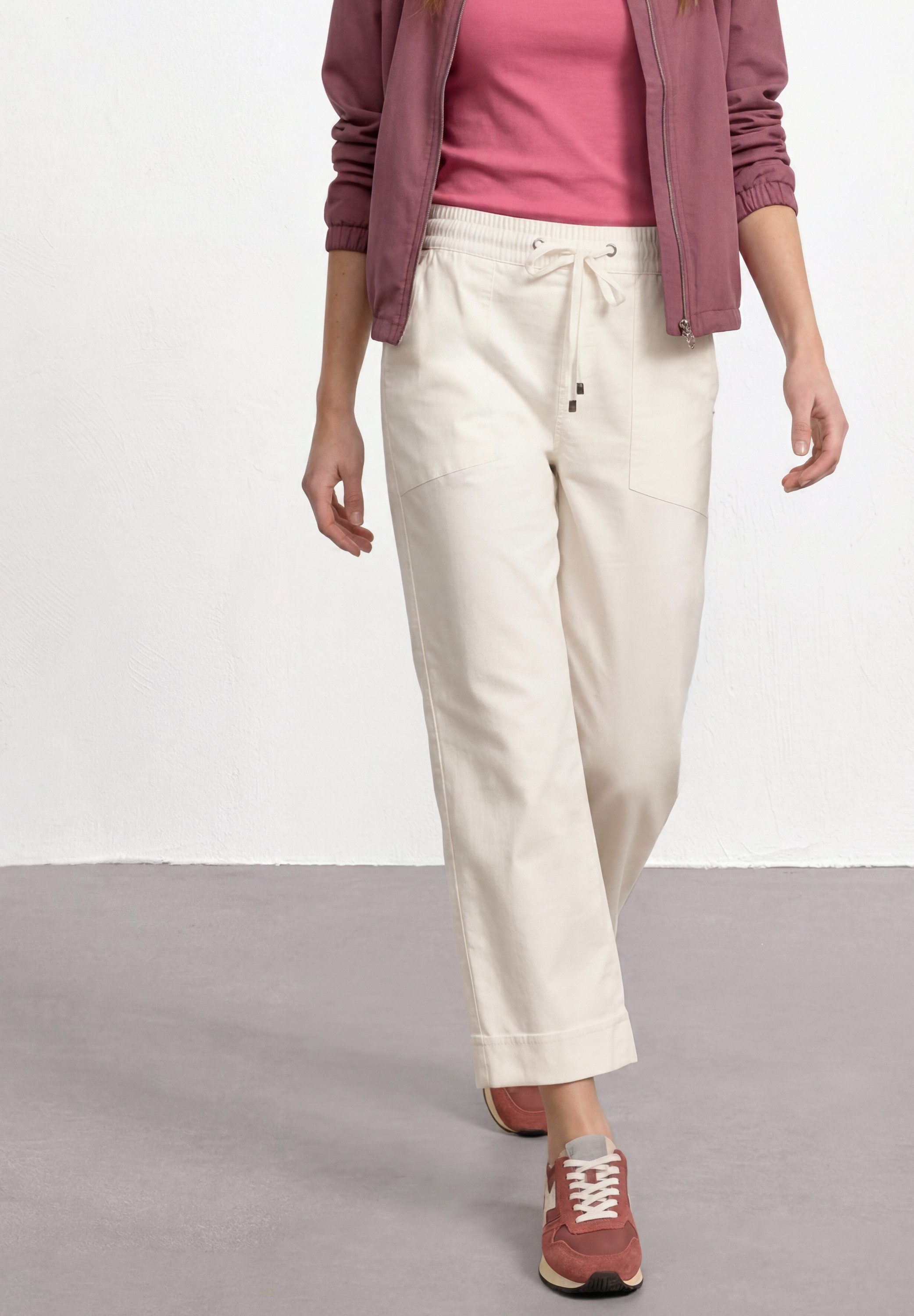 STREET ONE Stoffhose High Waist
