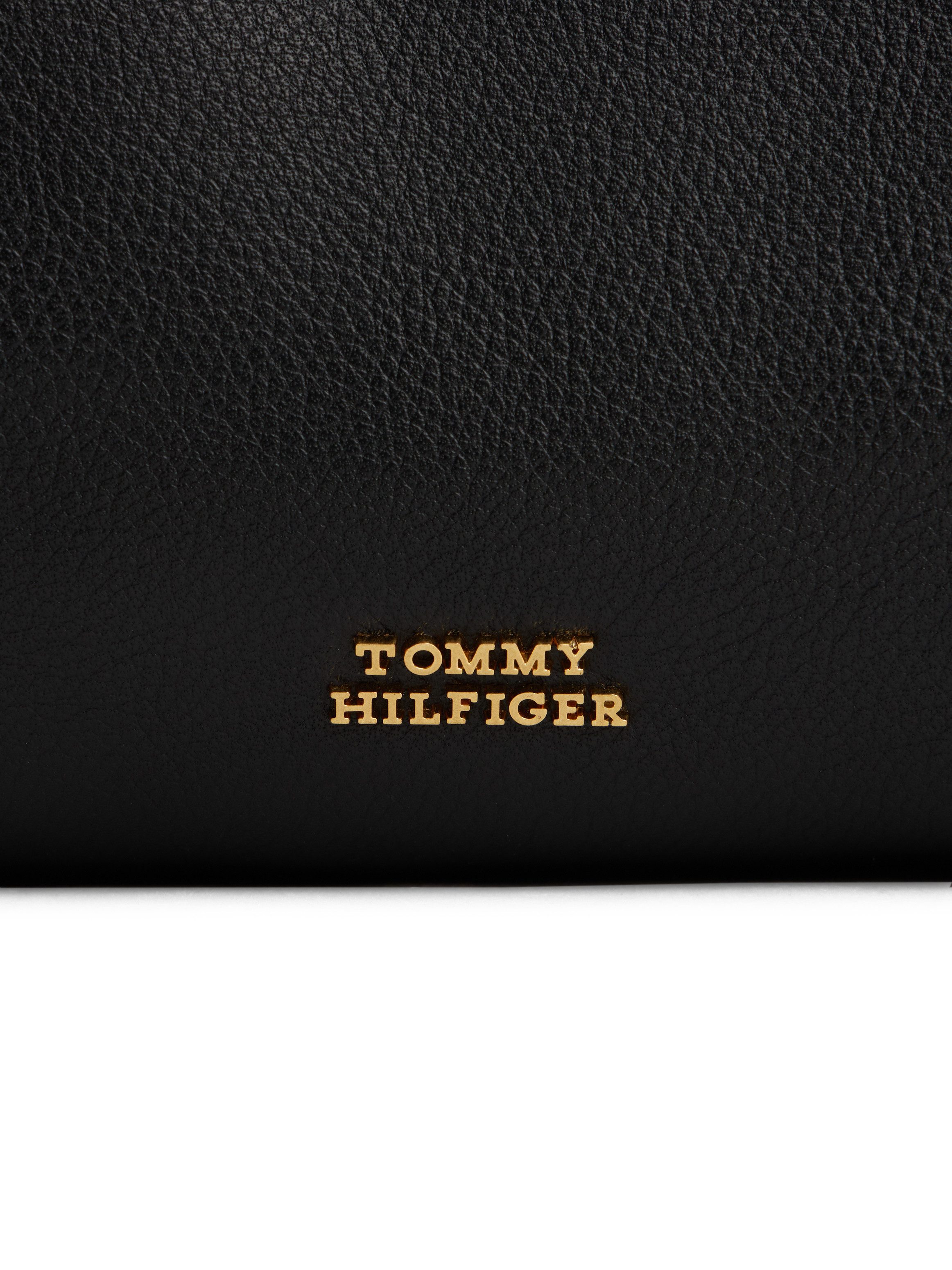 Tommy Hilfiger Hobo CITY LEATHER HOBO, Damen Tragetasche, Schultertasche mit modisch, breitem Tragegriff