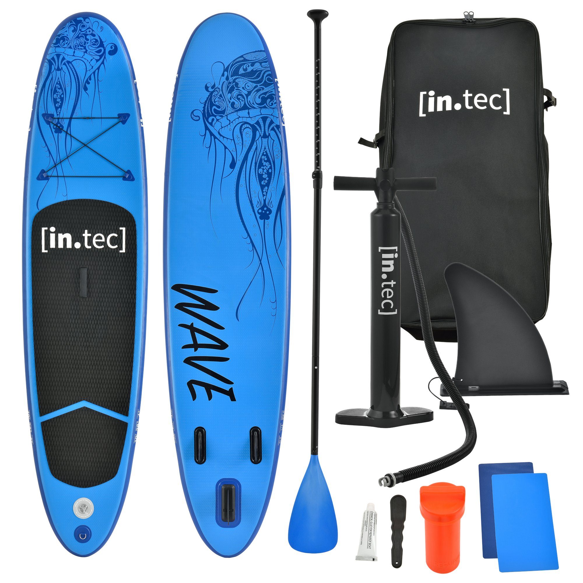 in.tec SUP-Board, »Benguela« Stand Up Paddle Board Aufblasbar SUP 305cm Surfboard Blau