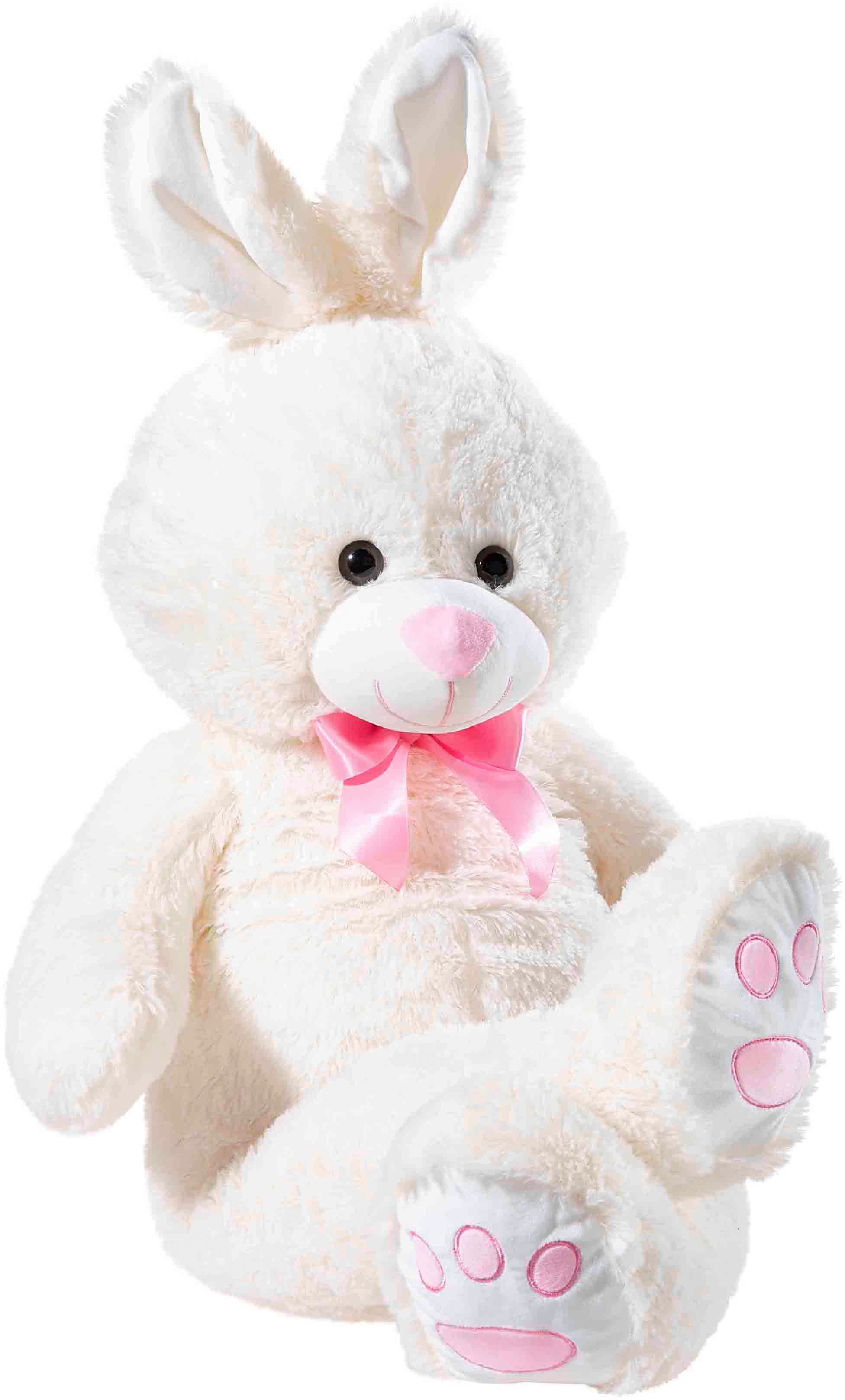 Kuscheltier Hase XL 100 cm, creme