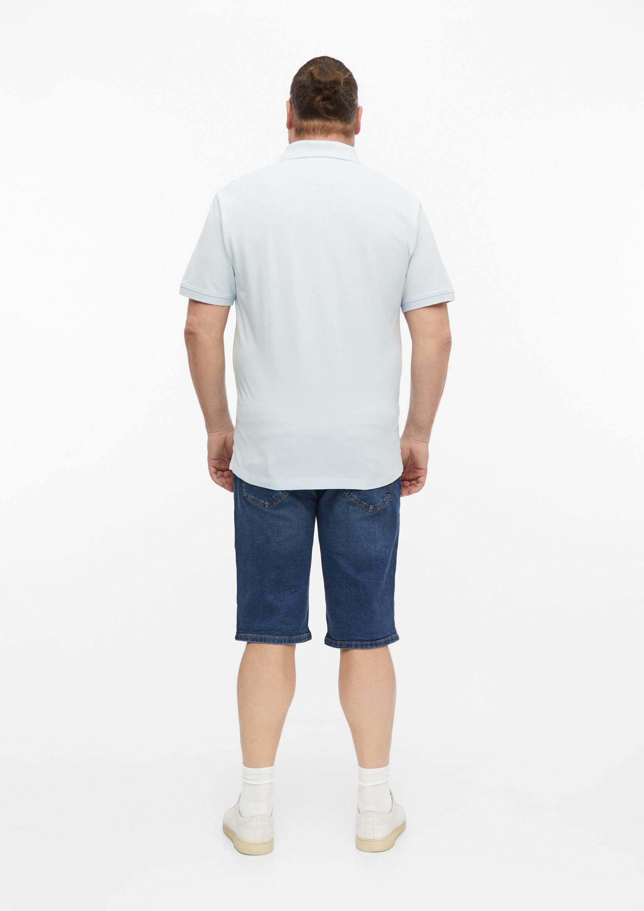 s.Oliver Kurzarmshirt Polo-Shirt Poloshirt aus Baumwollpiqué