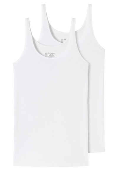 Schiesser Unterhemd 2er Pack 95/5 Organic Cotton (Spar-Set, 2-St) Unterhemd / Top - Baumwolle -