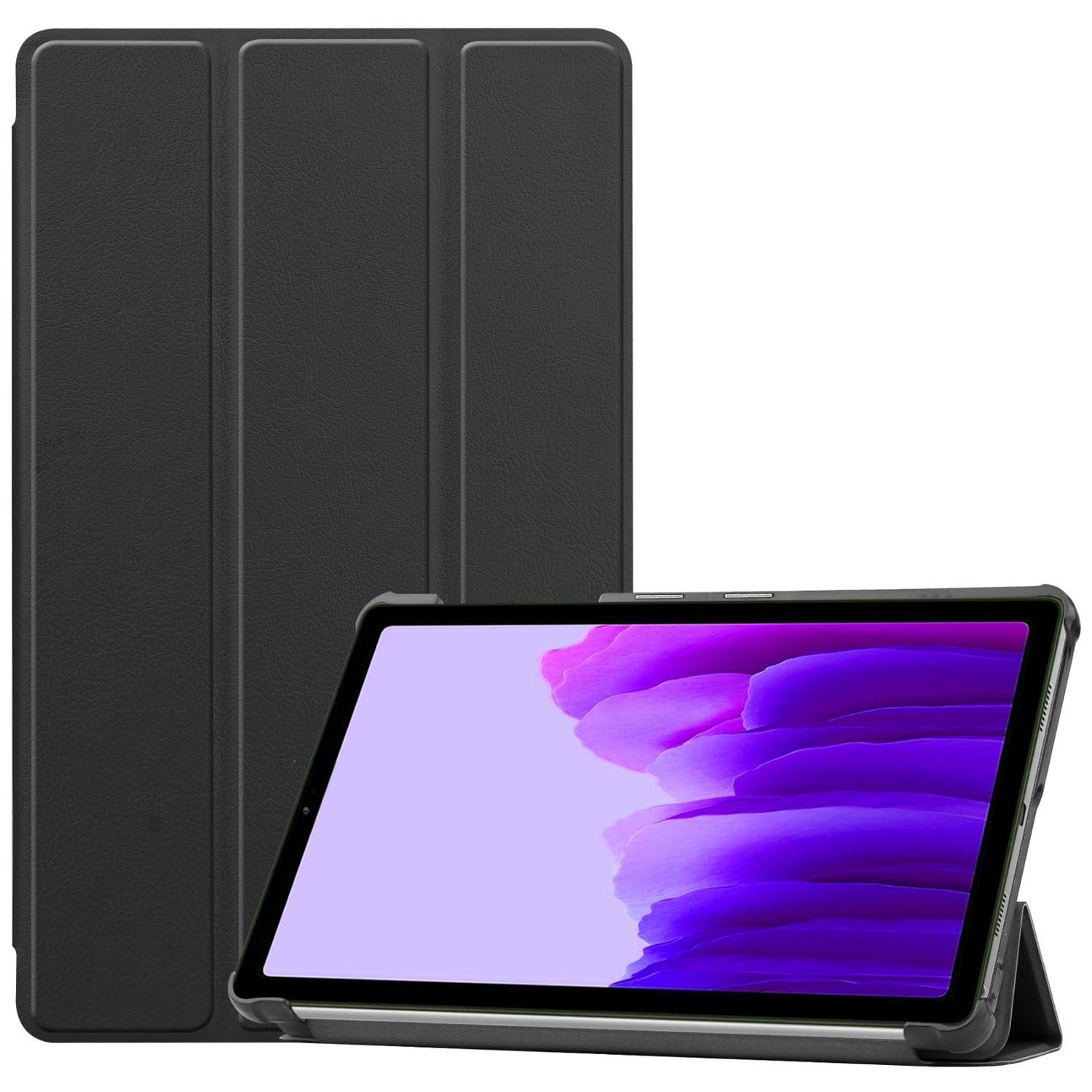 König Design Tablet-Hülle Samsung Galaxy Tab A7 Lite, Tablethülle für Samsung  Galaxy Tab A7 Lite Schutztasche Wallet Cover 360 Case Etuis Schwarz
