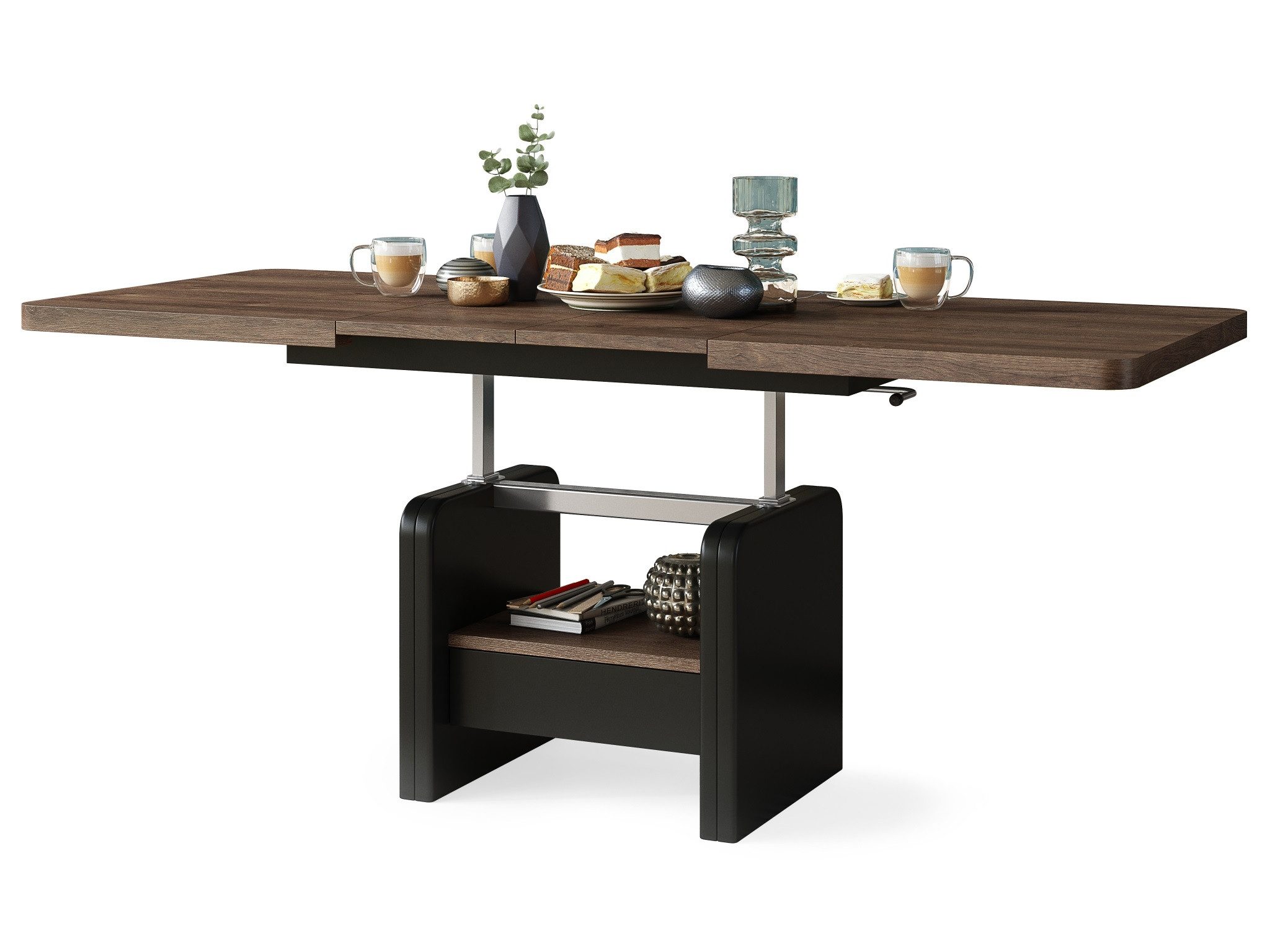 designimpex Couchtisch Design Couchtisch Lexus höhenverstellbar ausziehbar günstig online kaufen