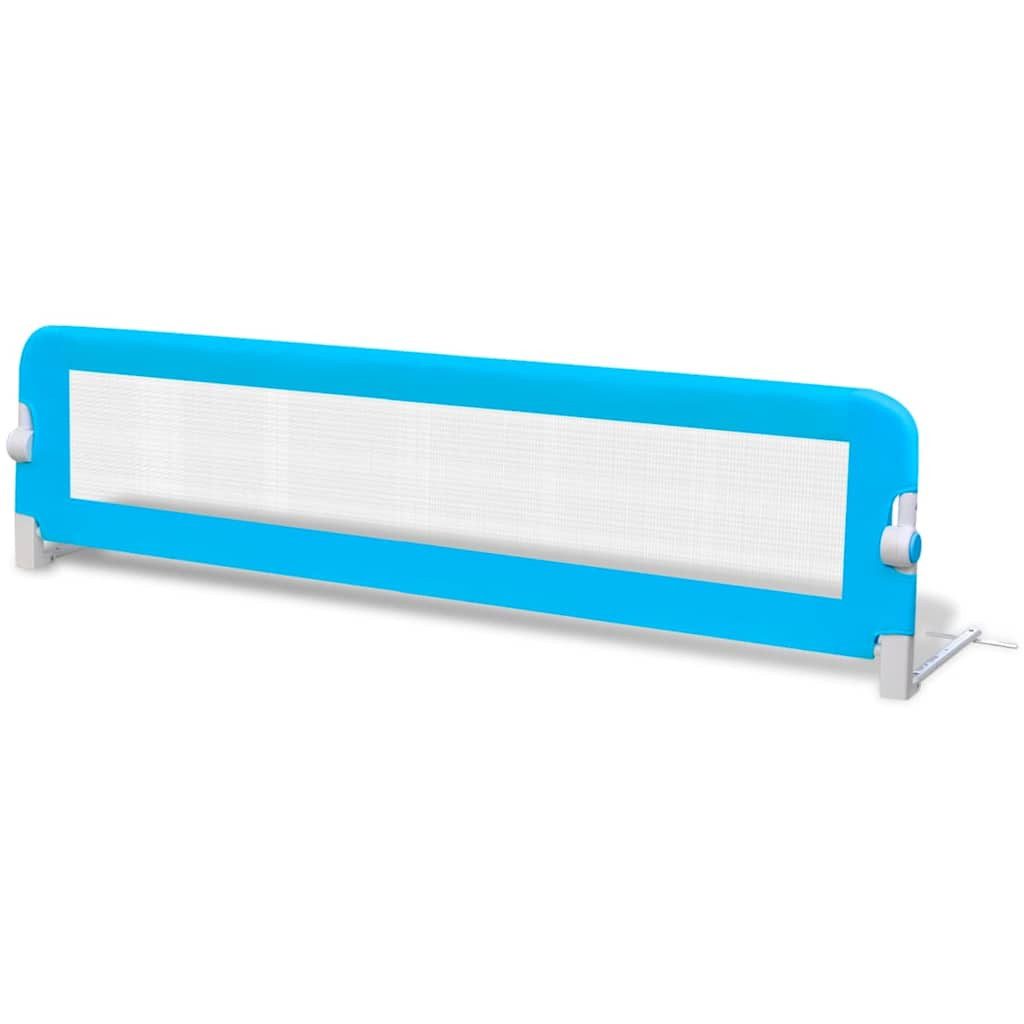 vidaXL Bett Kleinkind Sicherheit Bettgitter 150x42 cm Blau (1-tlg)